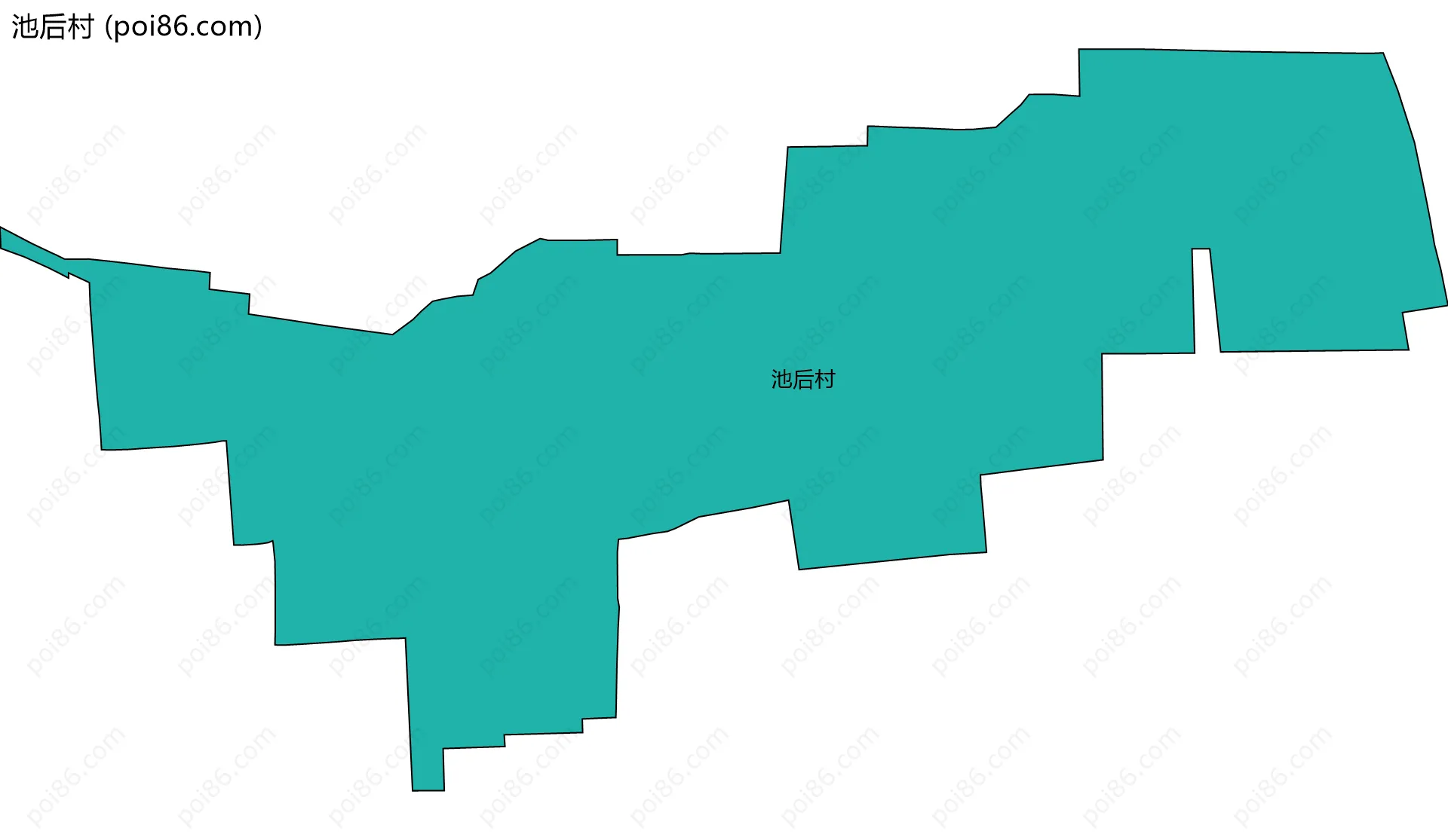 池后村边界地图