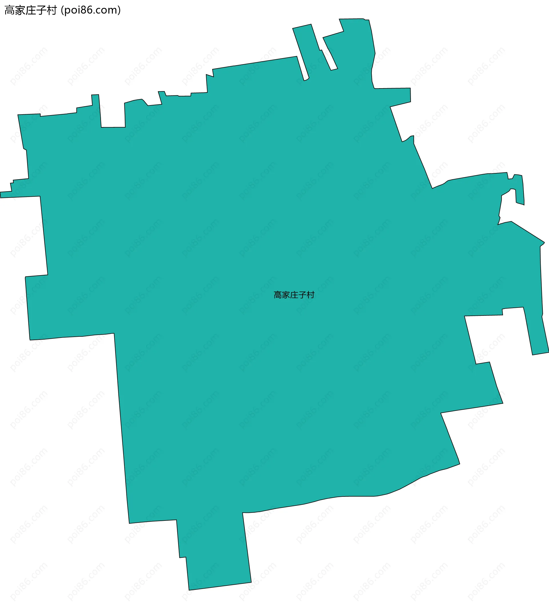 高家庄子村边界地图
