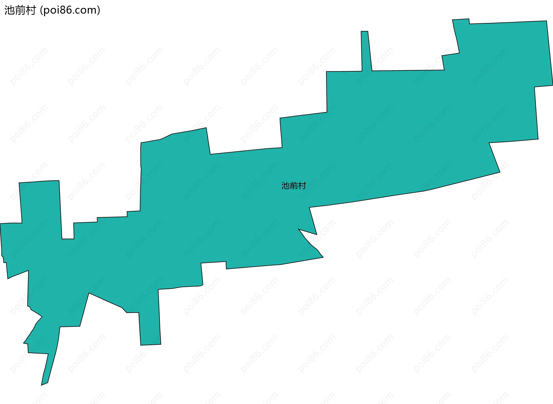 池前村边界地图