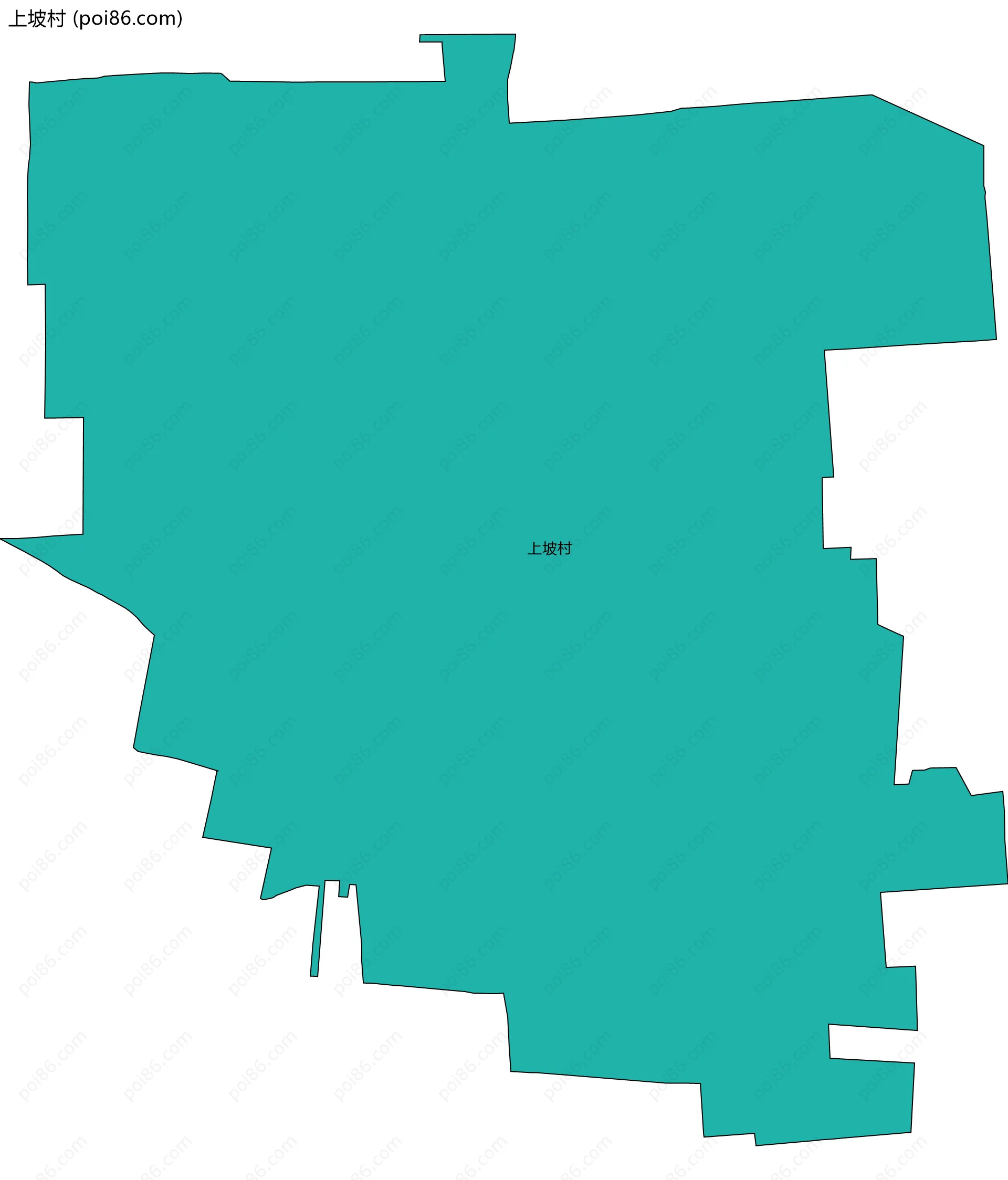上坡村边界地图