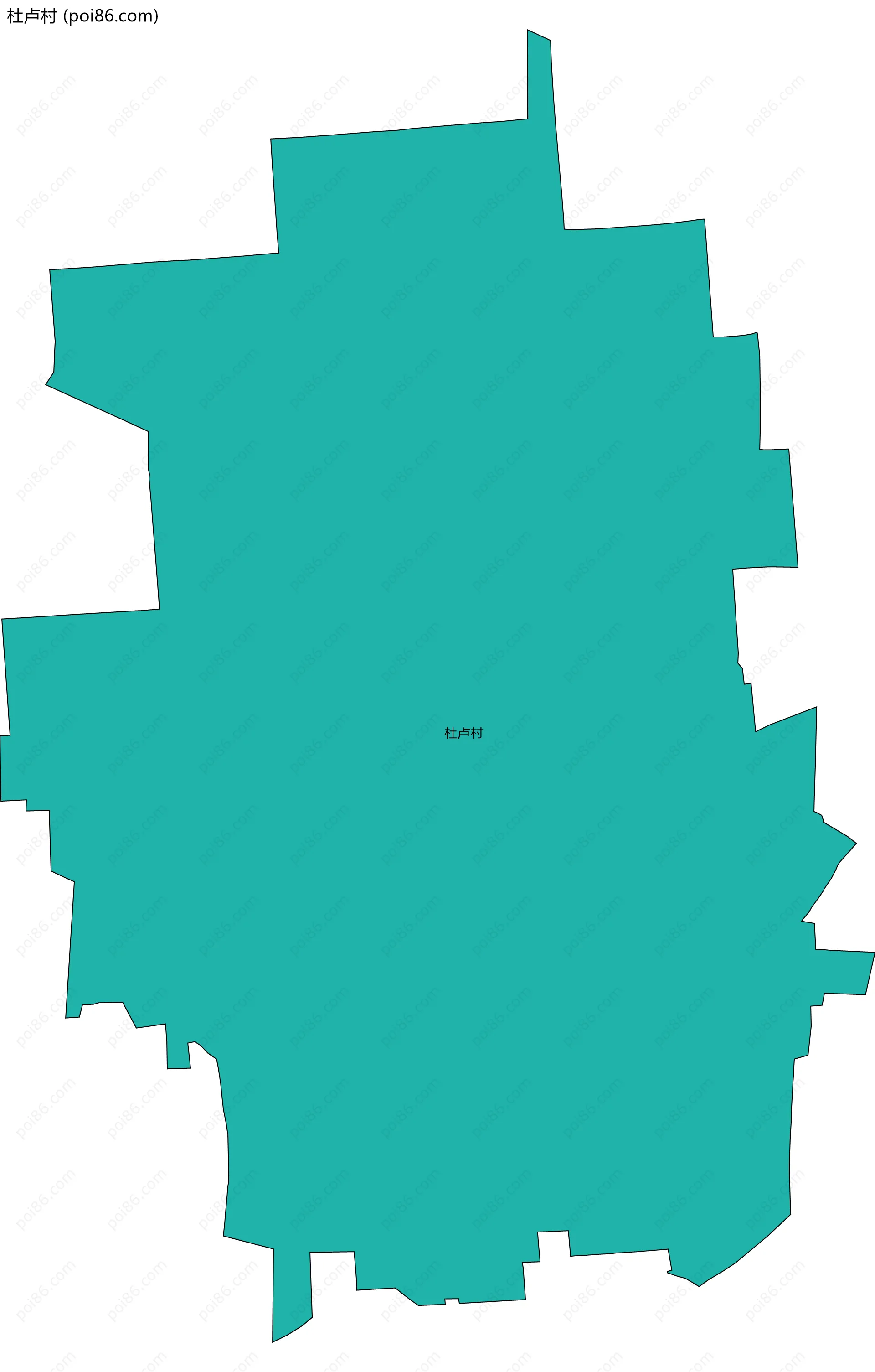 杜卢村边界地图