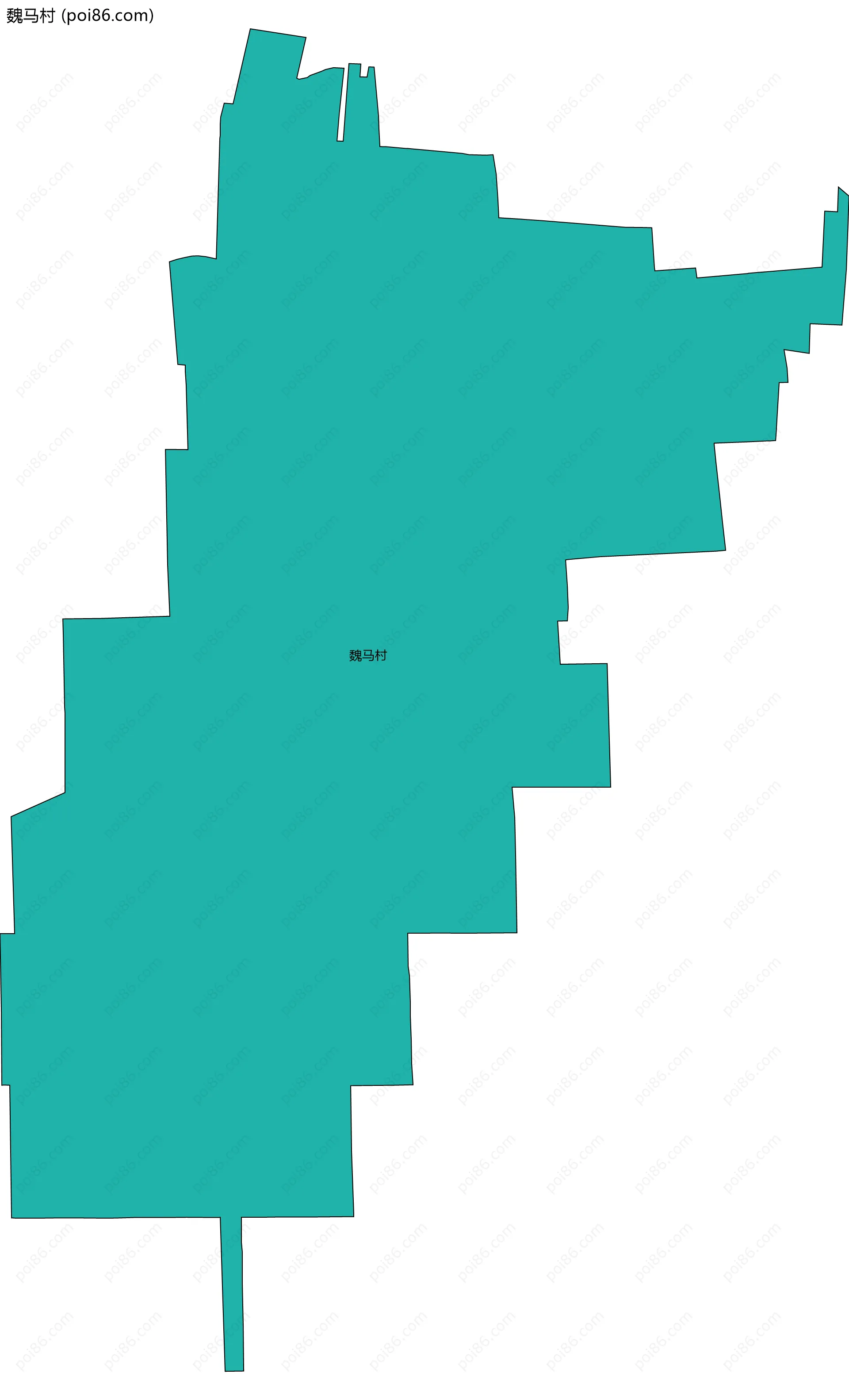 魏马村边界地图
