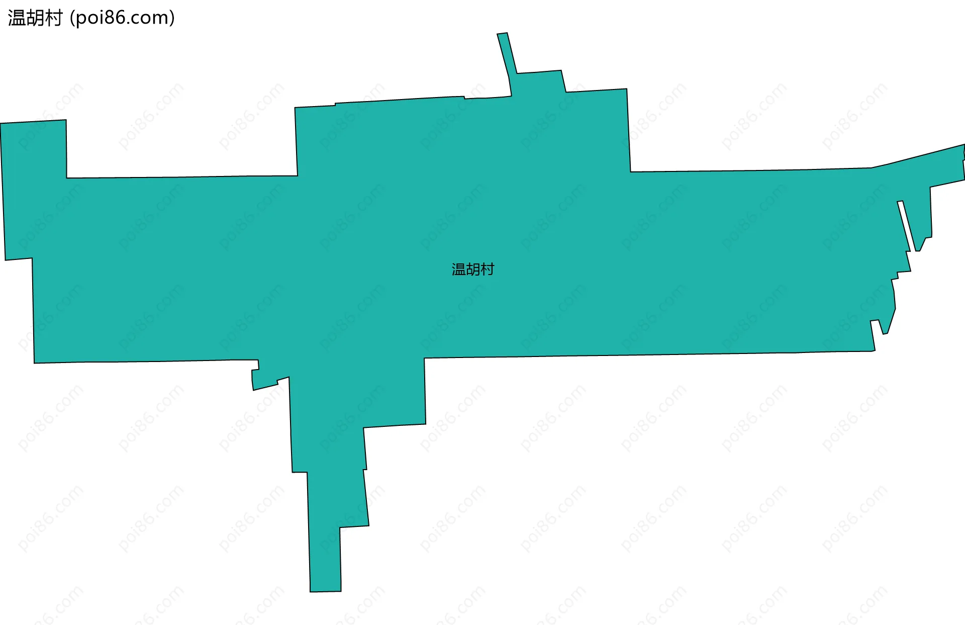温胡村边界地图