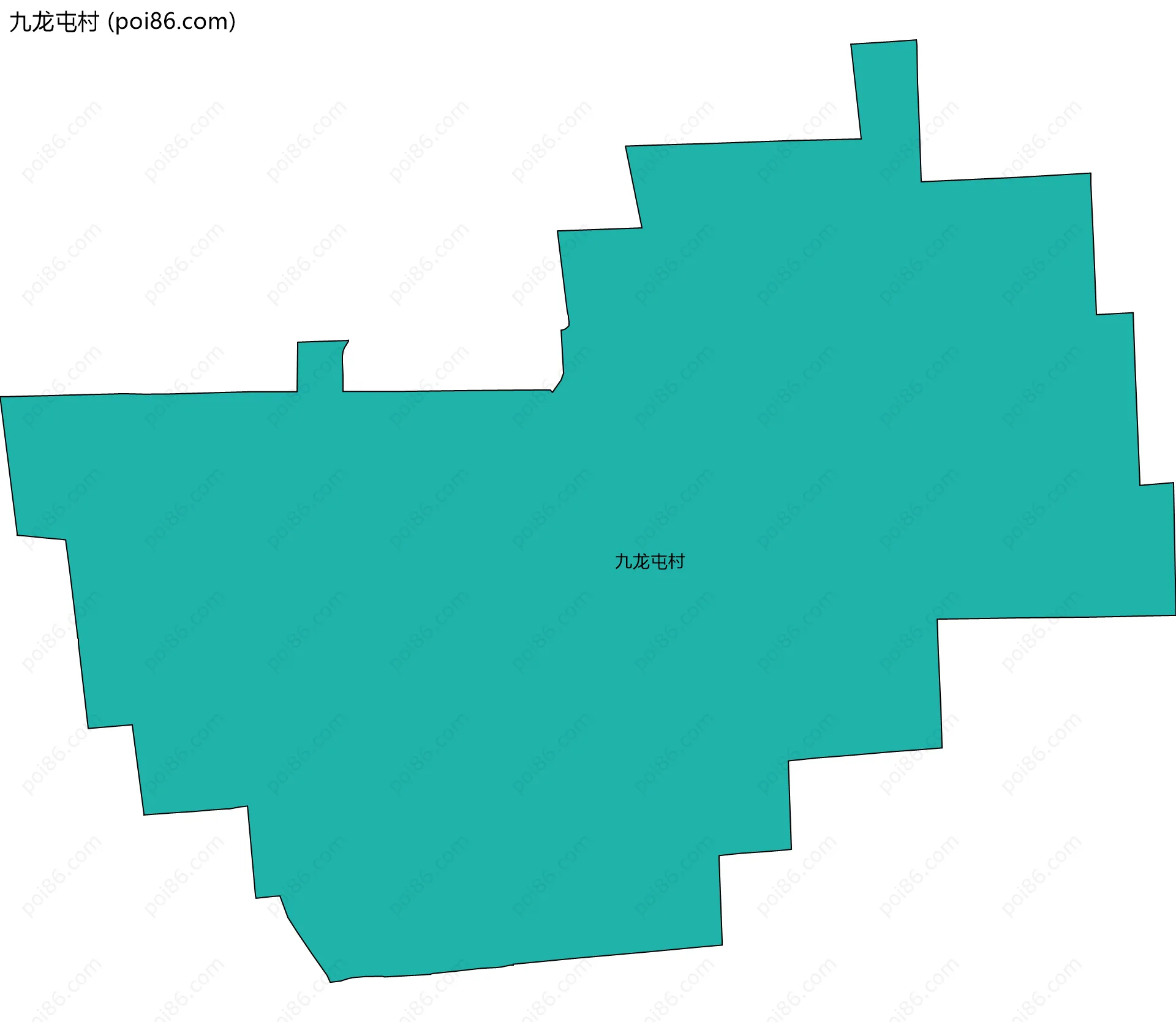 九龙屯村边界地图