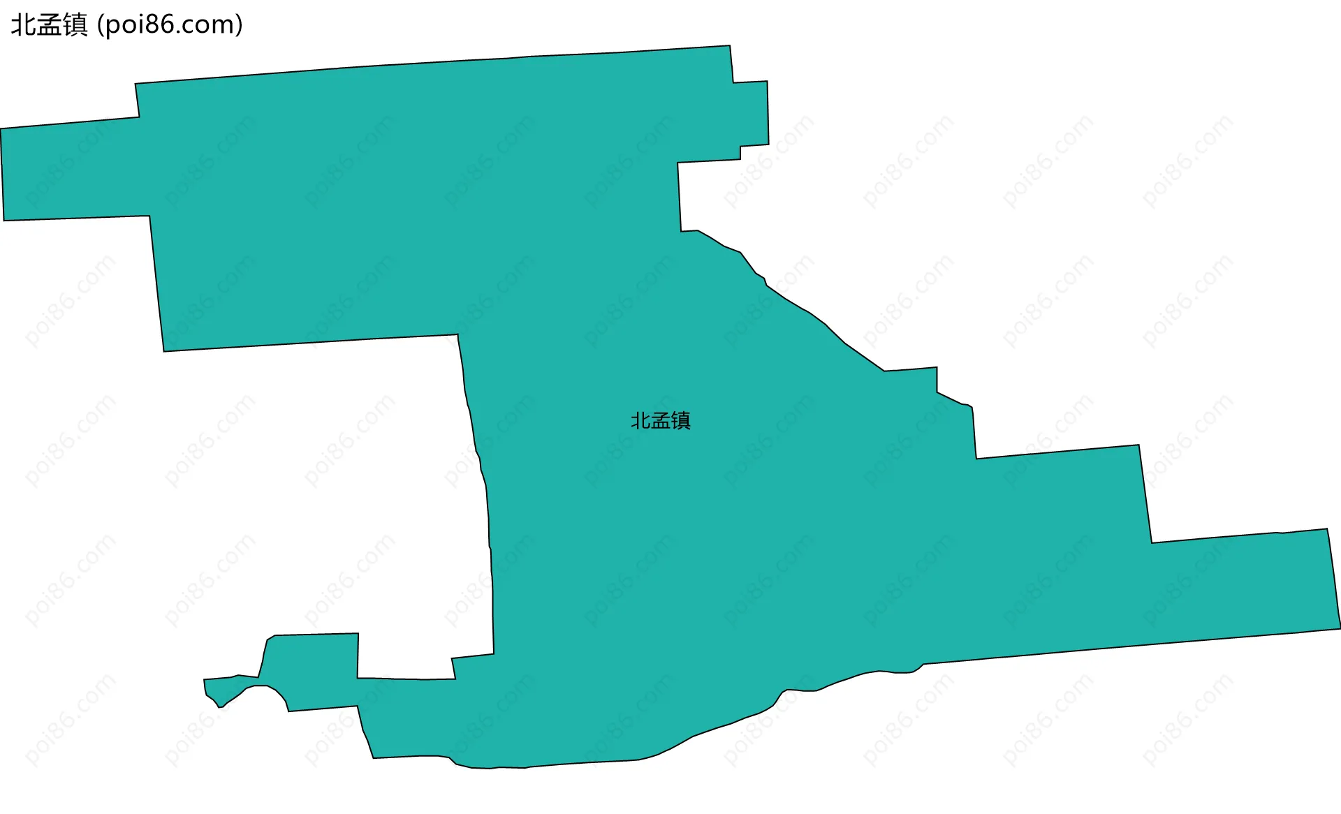 北孟镇边界地图