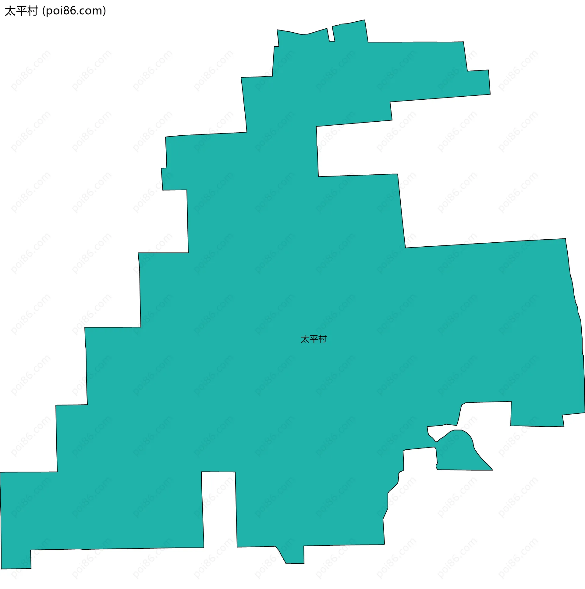 太平村边界地图
