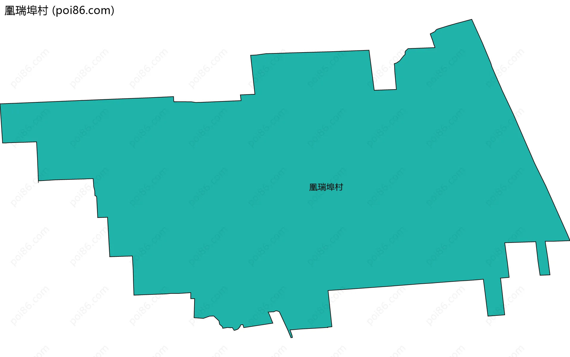 凰瑞埠村边界地图