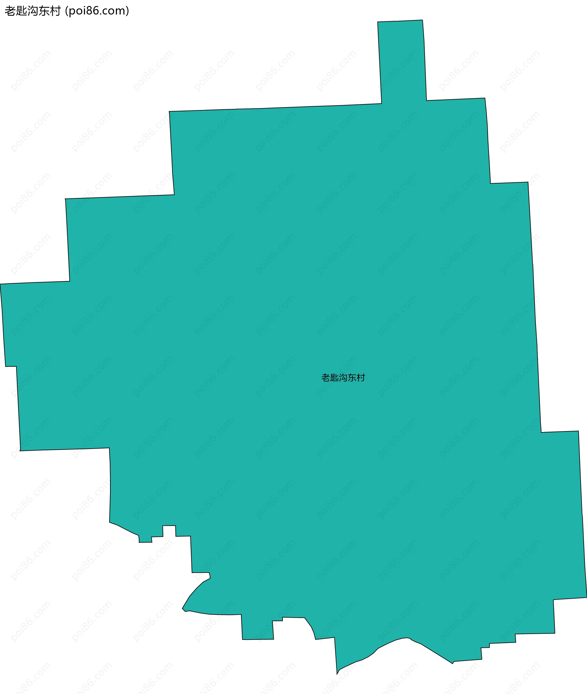 老匙沟东村边界地图