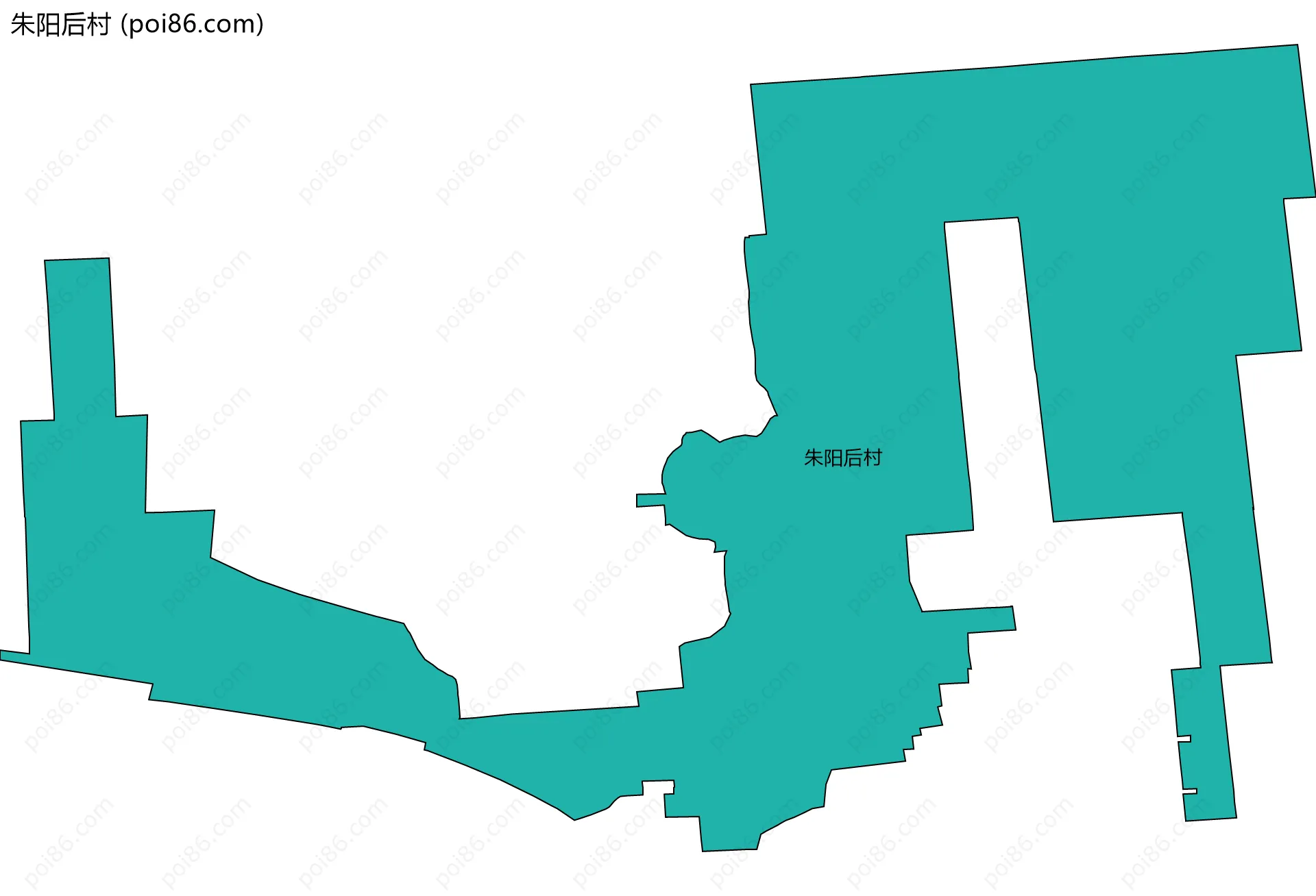 朱阳后村边界地图