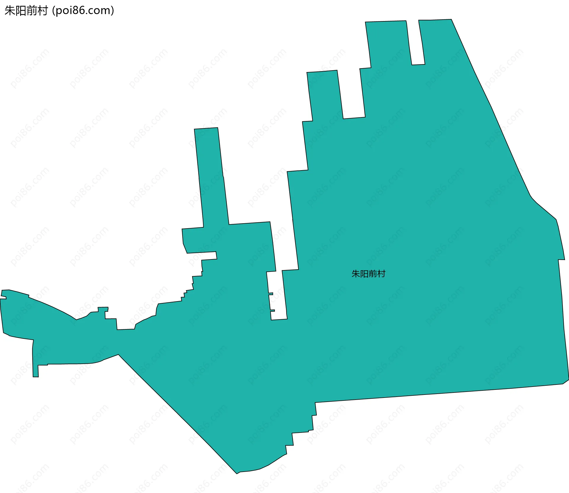 朱阳前村边界地图