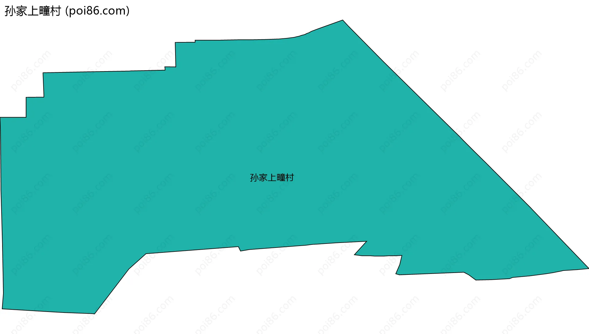 孙家上疃村边界地图