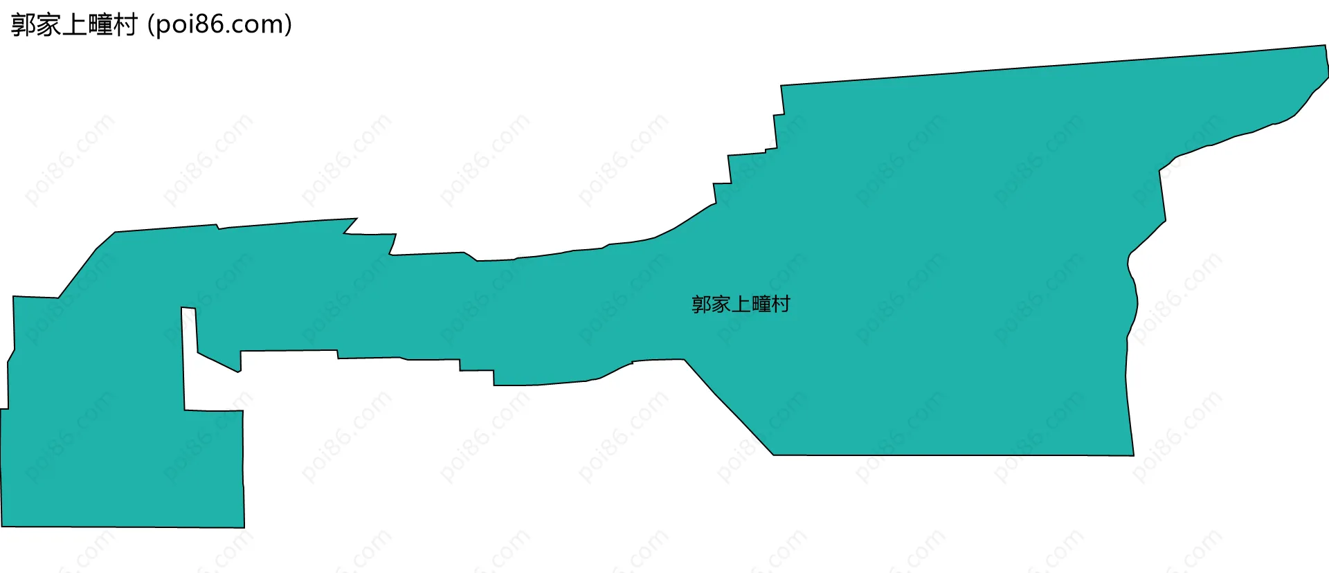 郭家上疃村边界地图