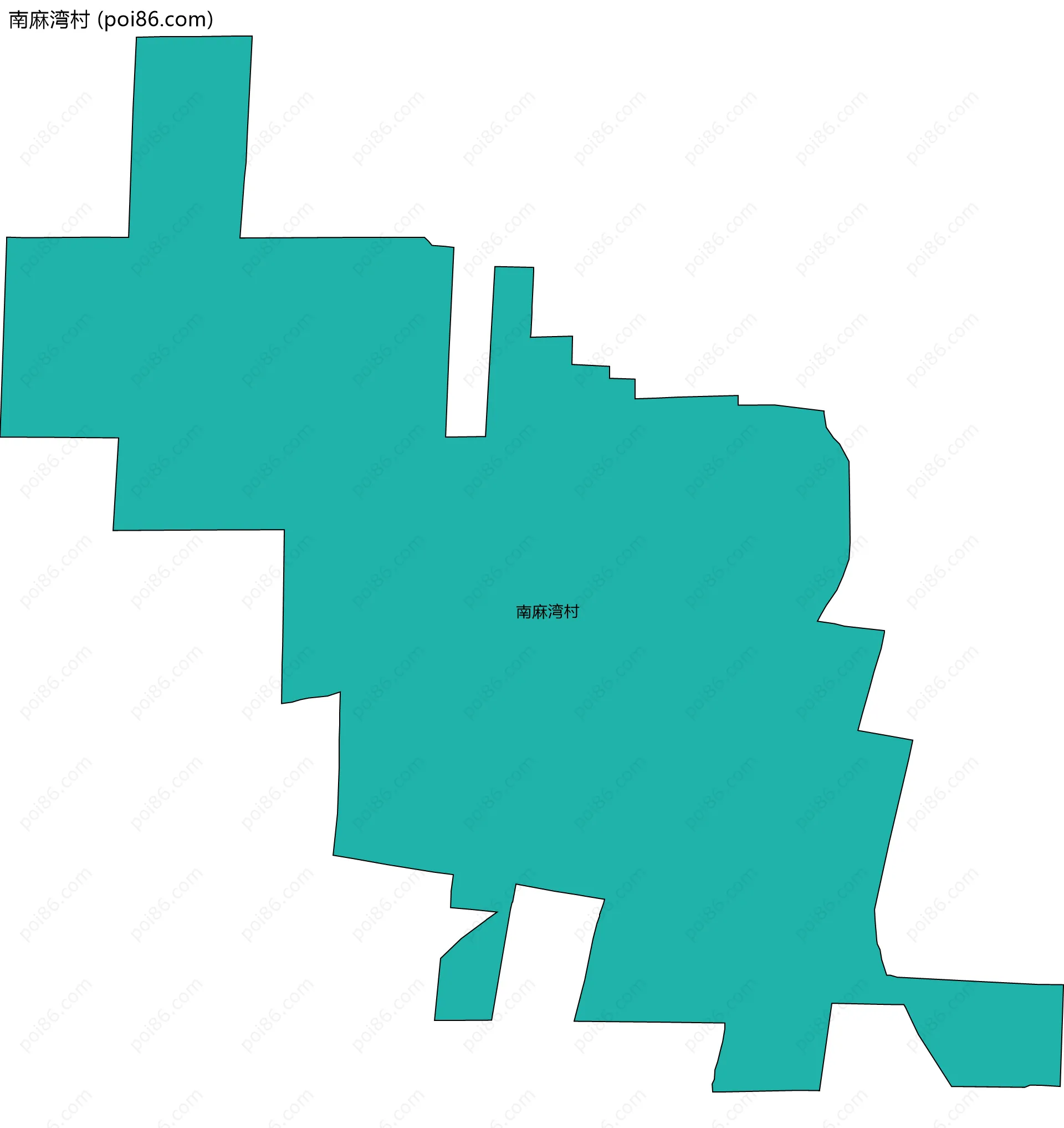 南麻湾村边界地图