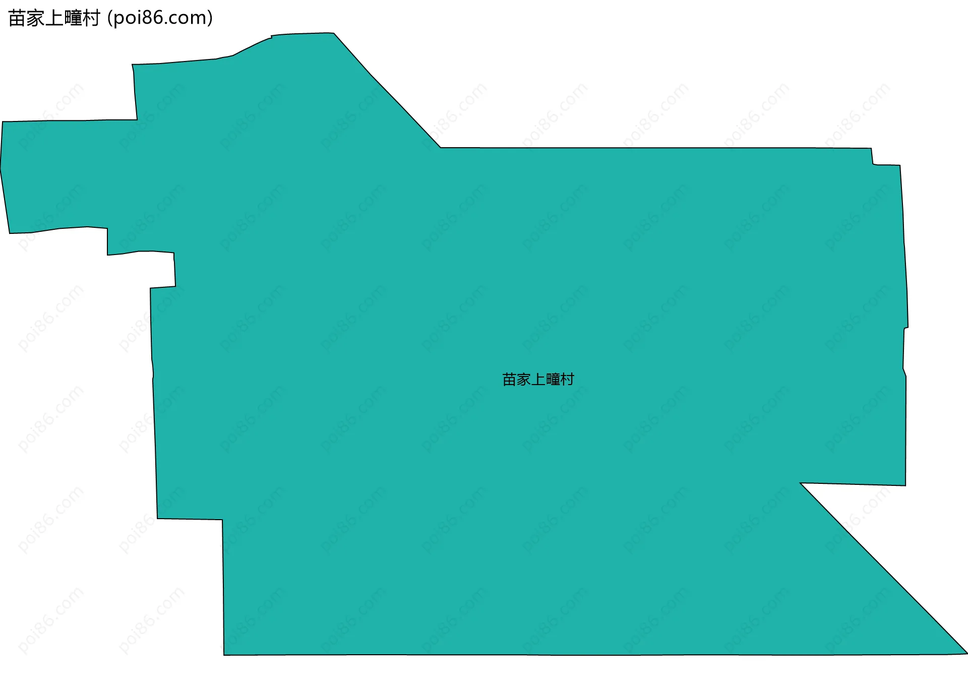 苗家上疃村边界地图