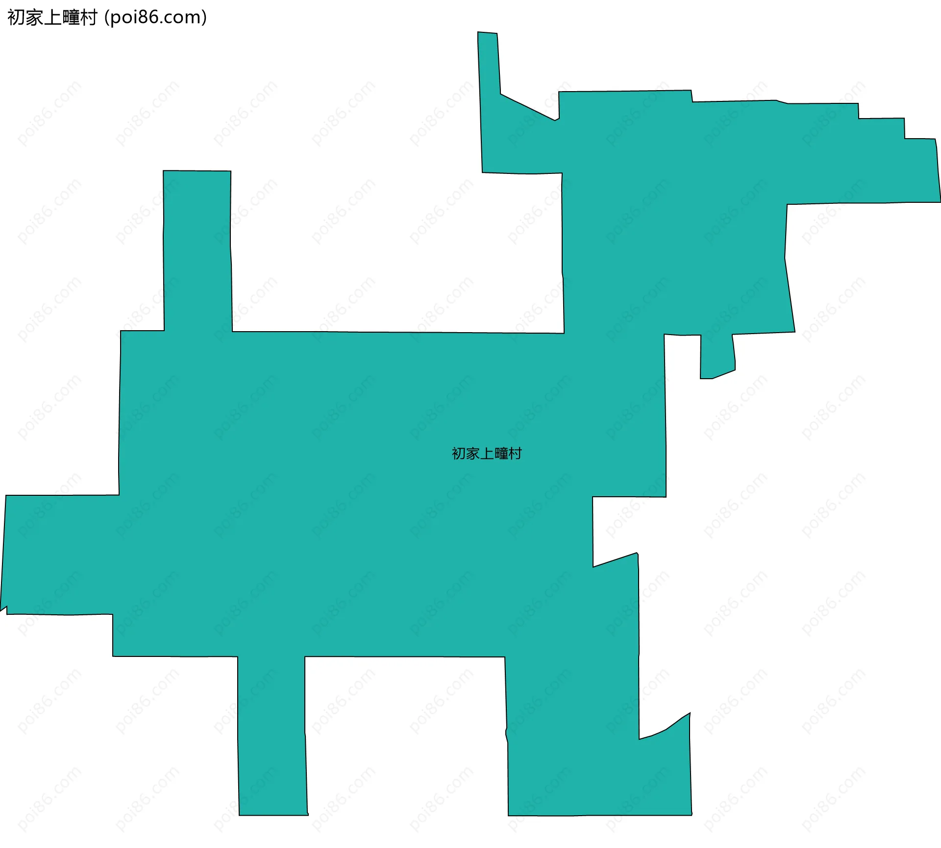 初家上疃村边界地图