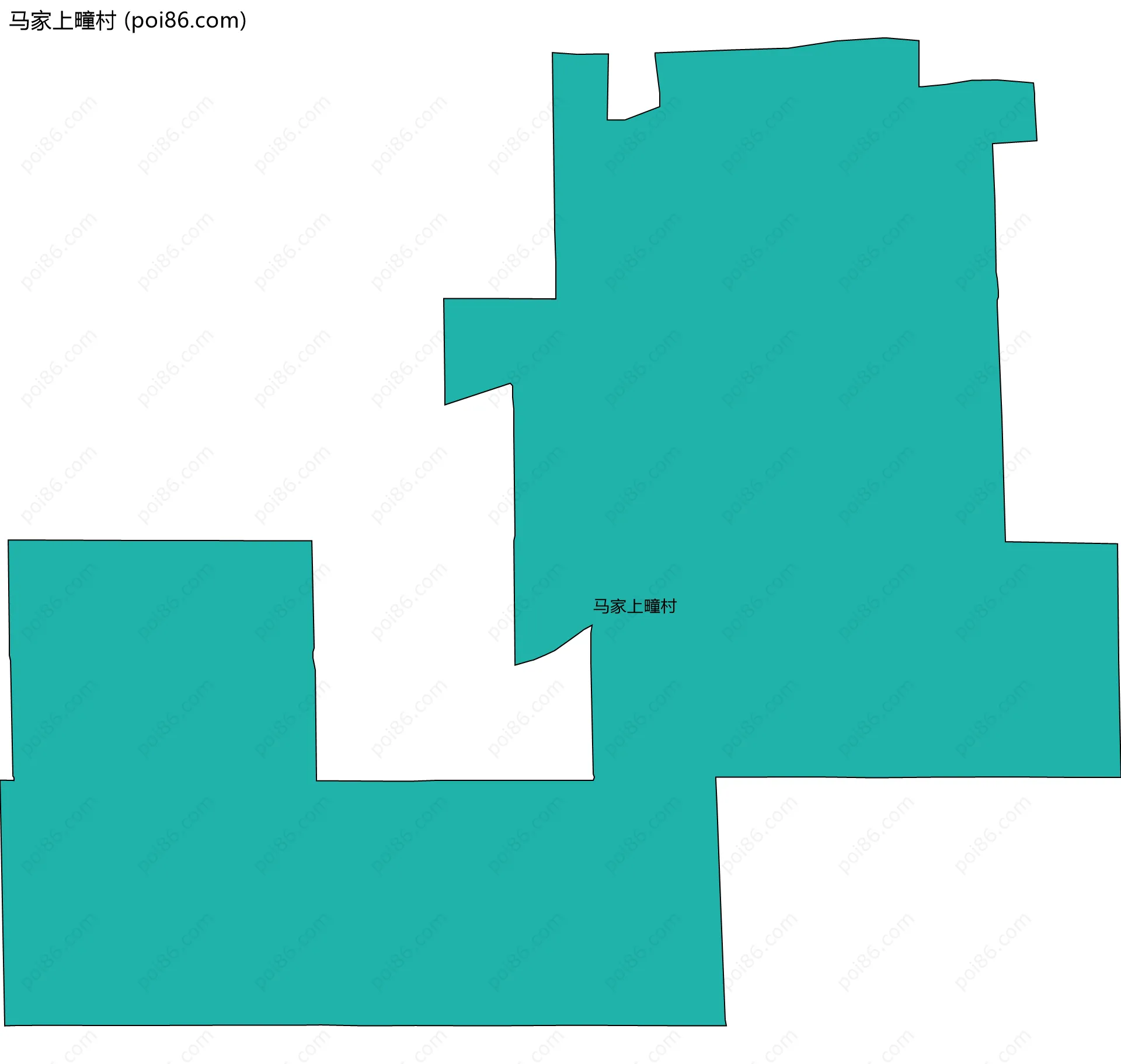 马家上疃村边界地图