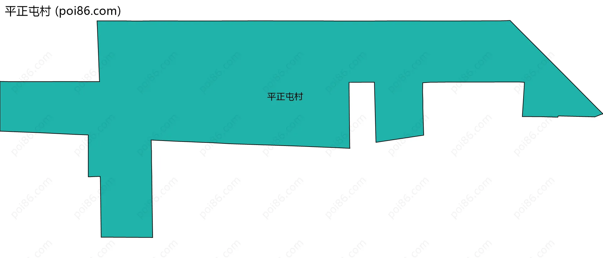 平正屯村边界地图