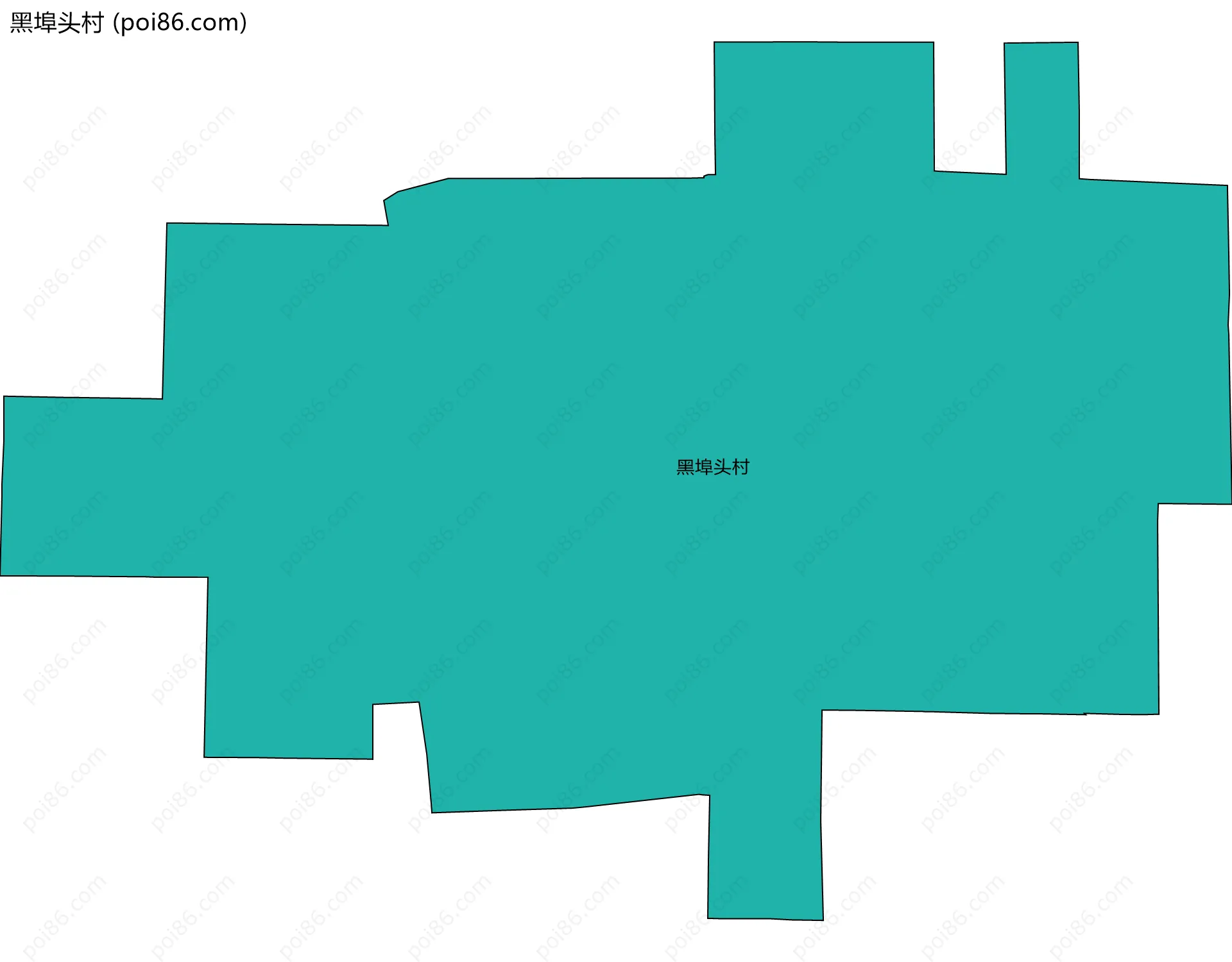 黑埠头村边界地图
