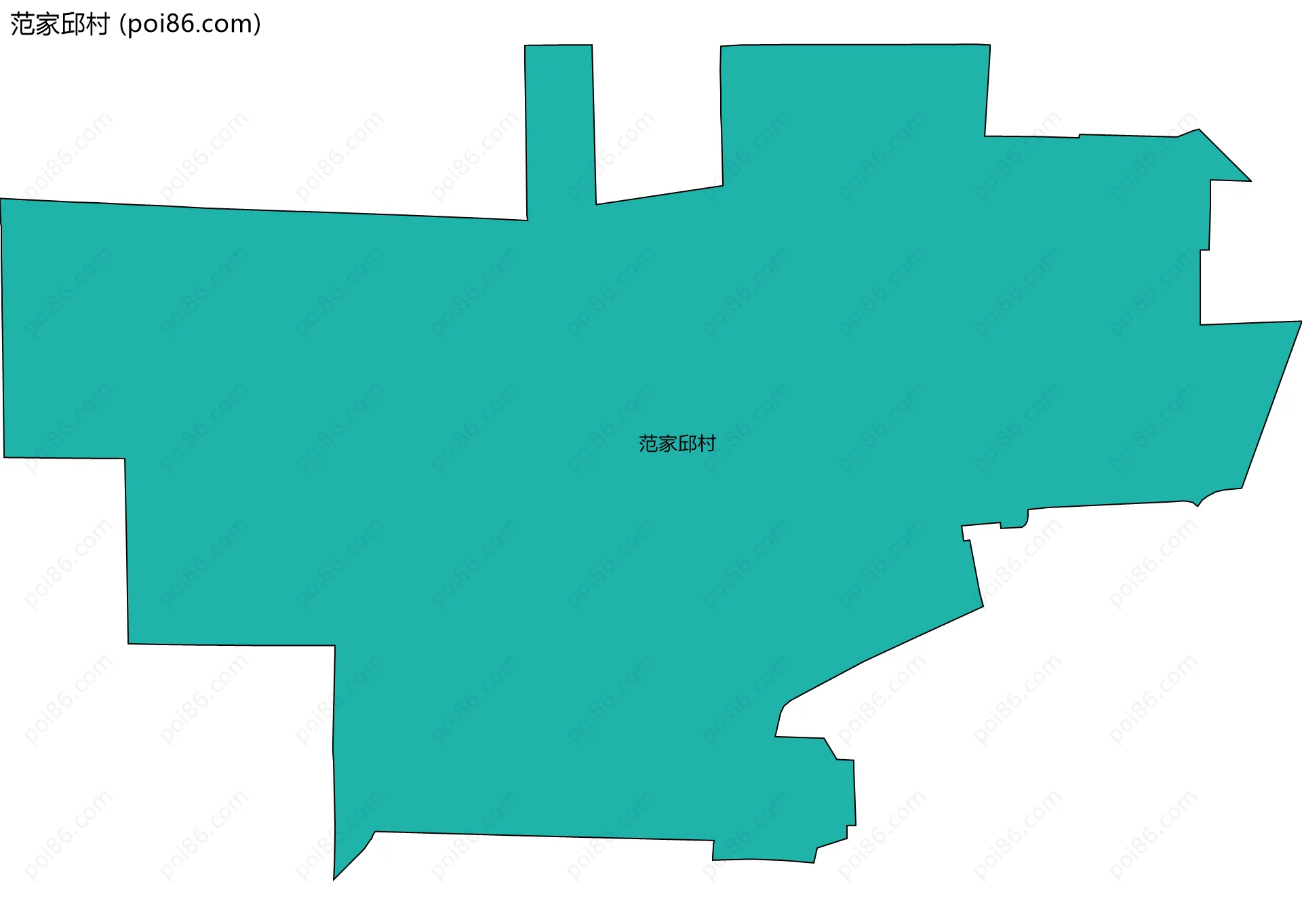 范家邱村边界地图