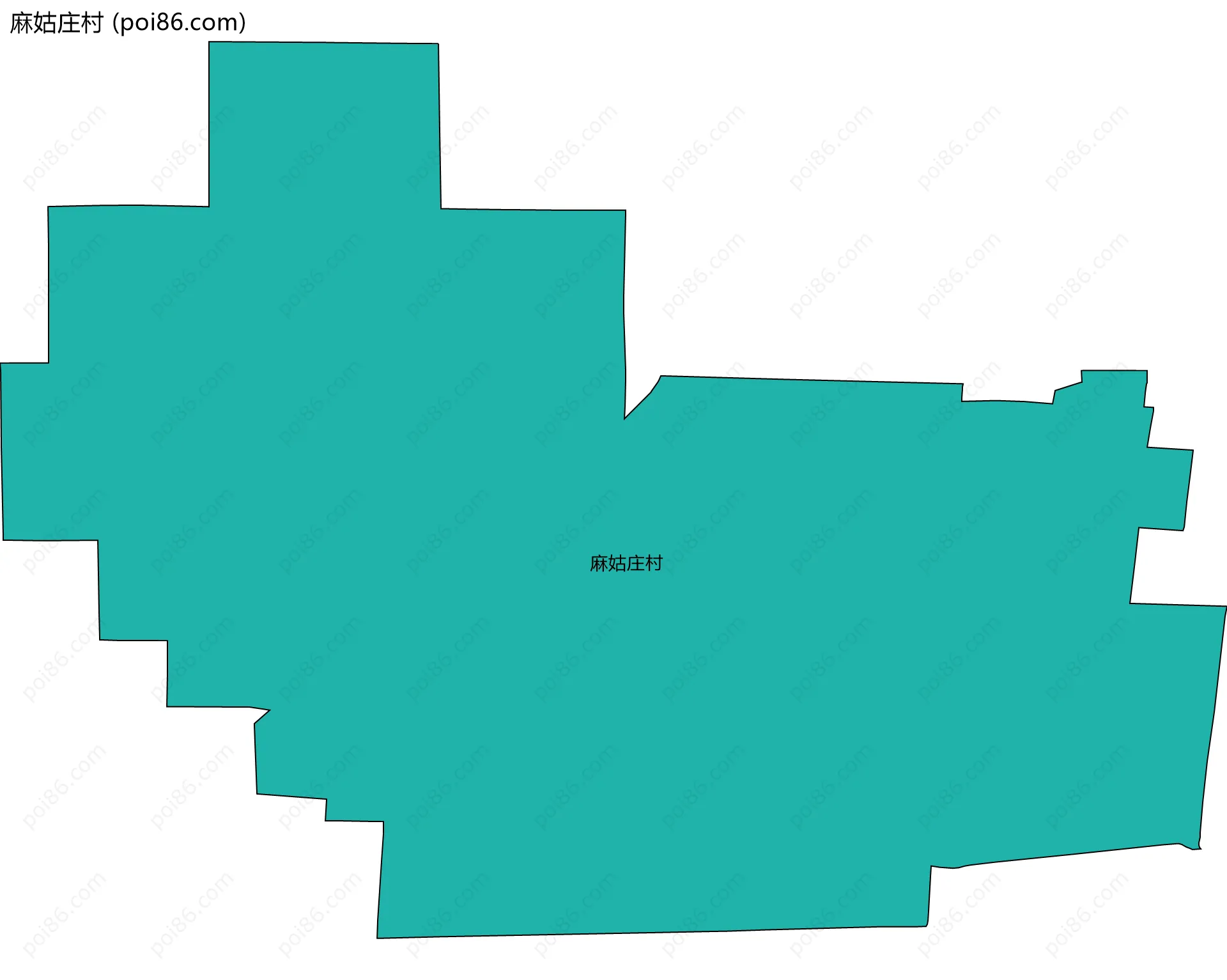 麻姑庄村边界地图