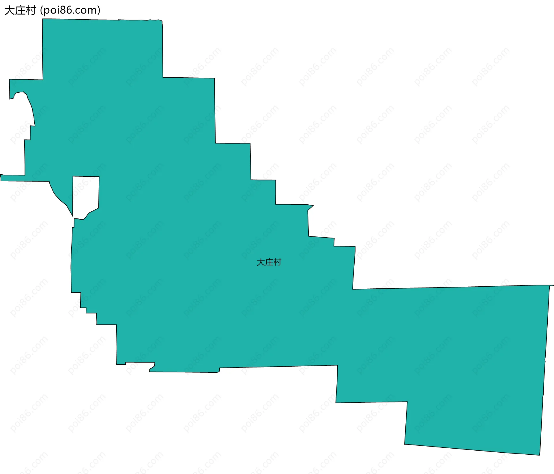 大庄村边界地图