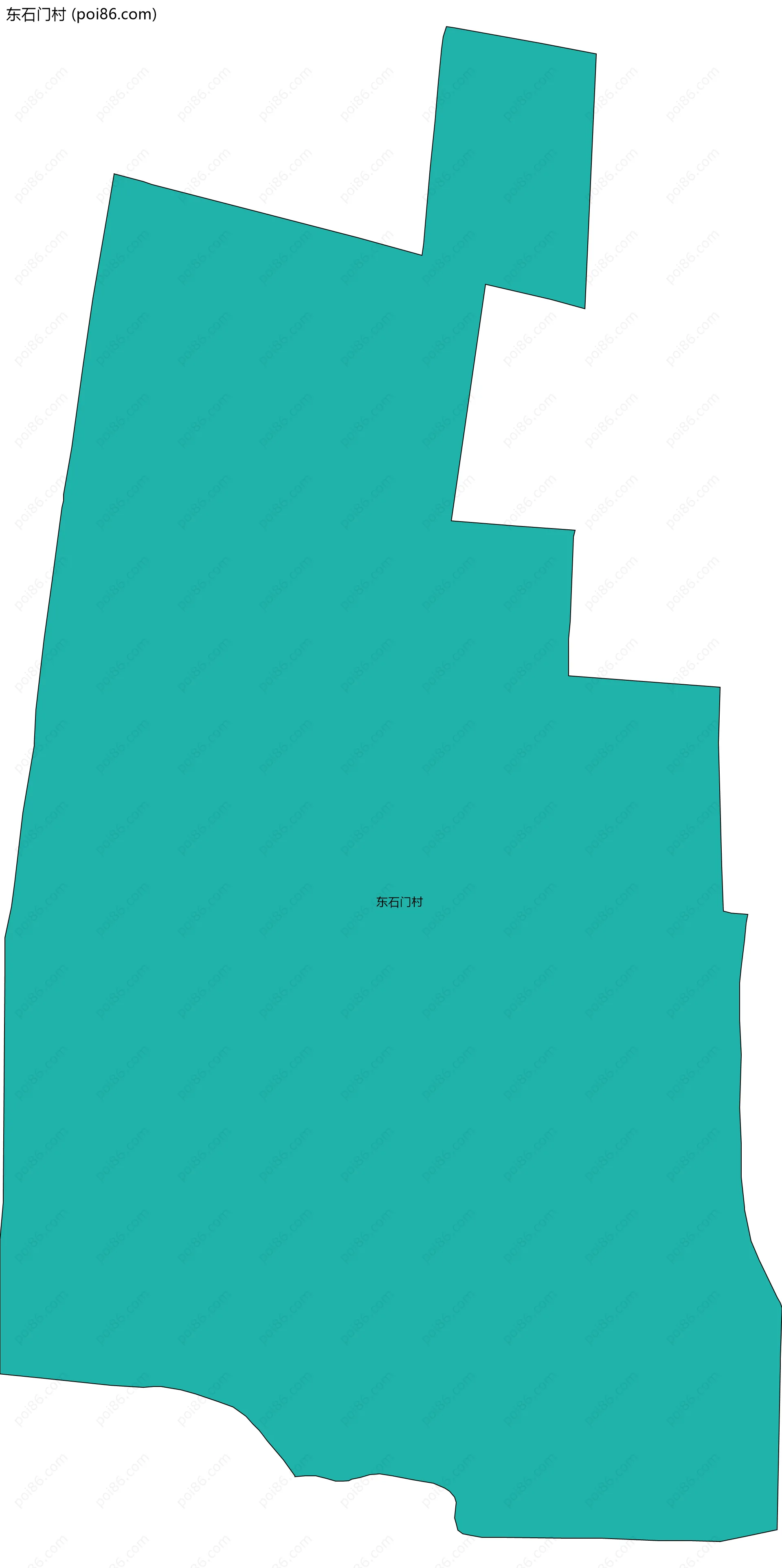 东石门村边界地图