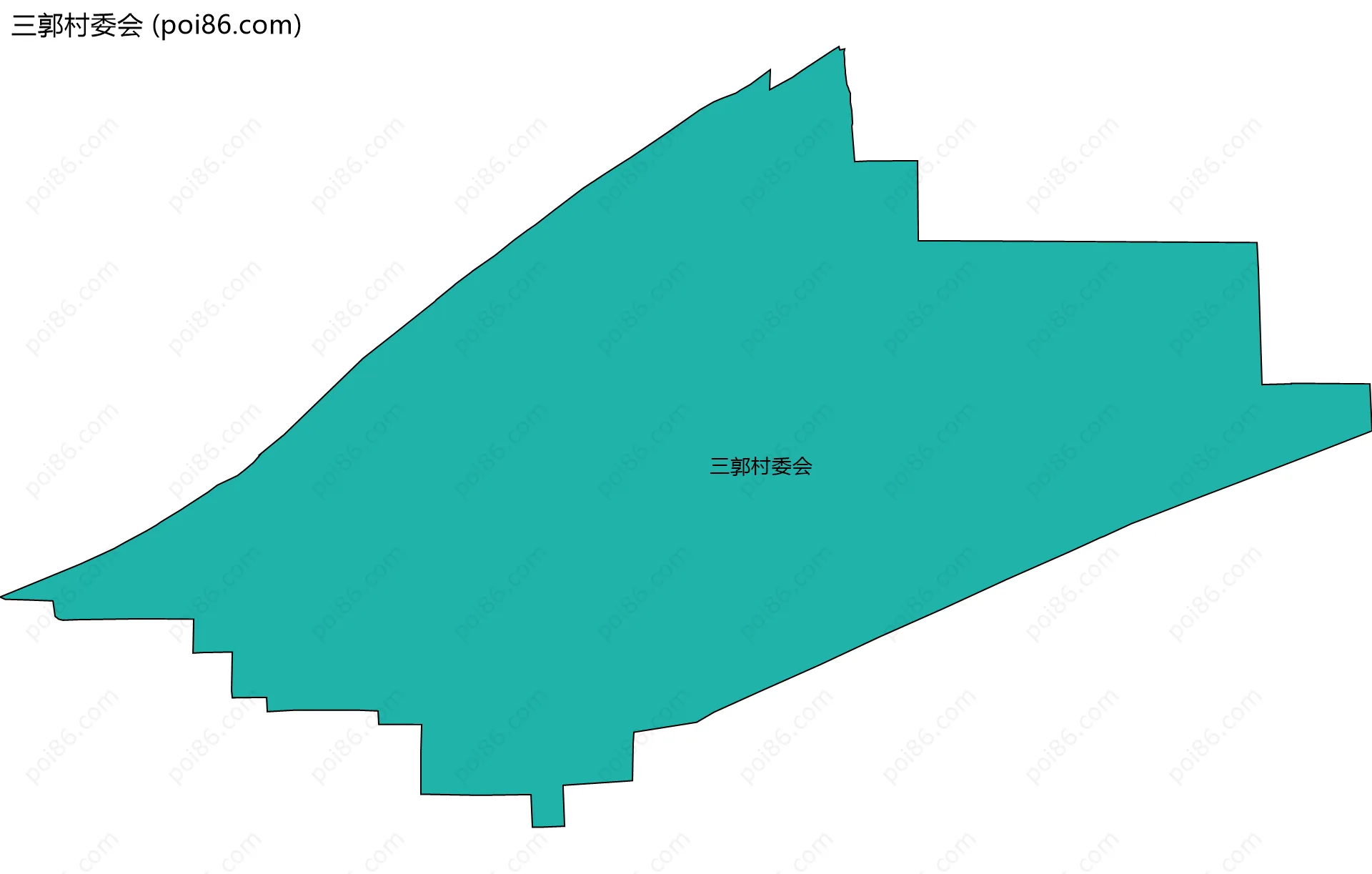 三郭村委会边界地图