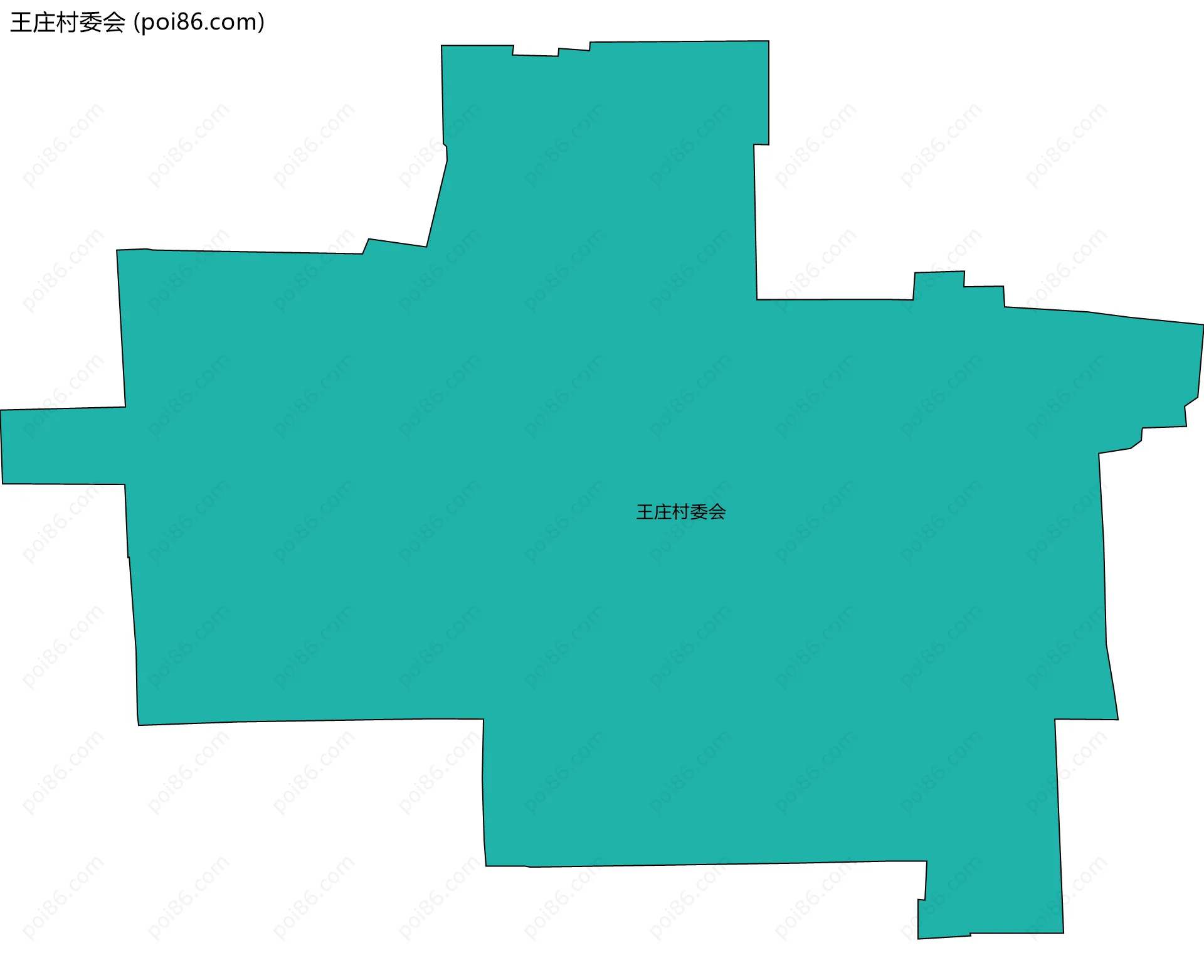 王庄村委会边界地图