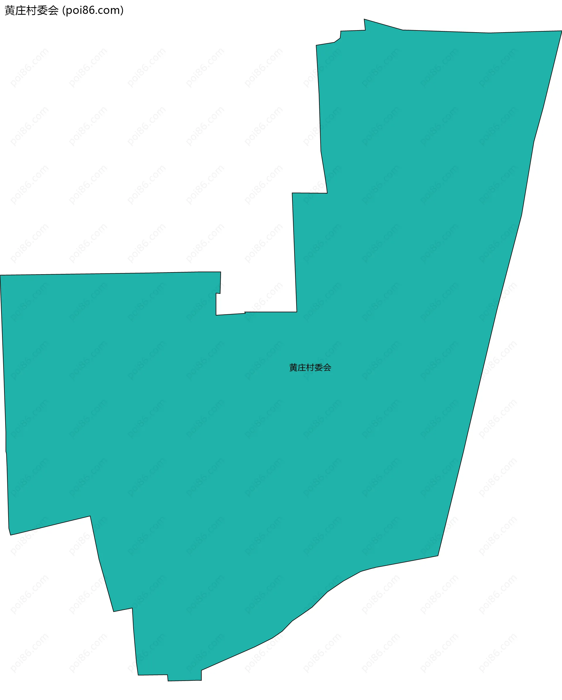 黄庄村委会边界地图