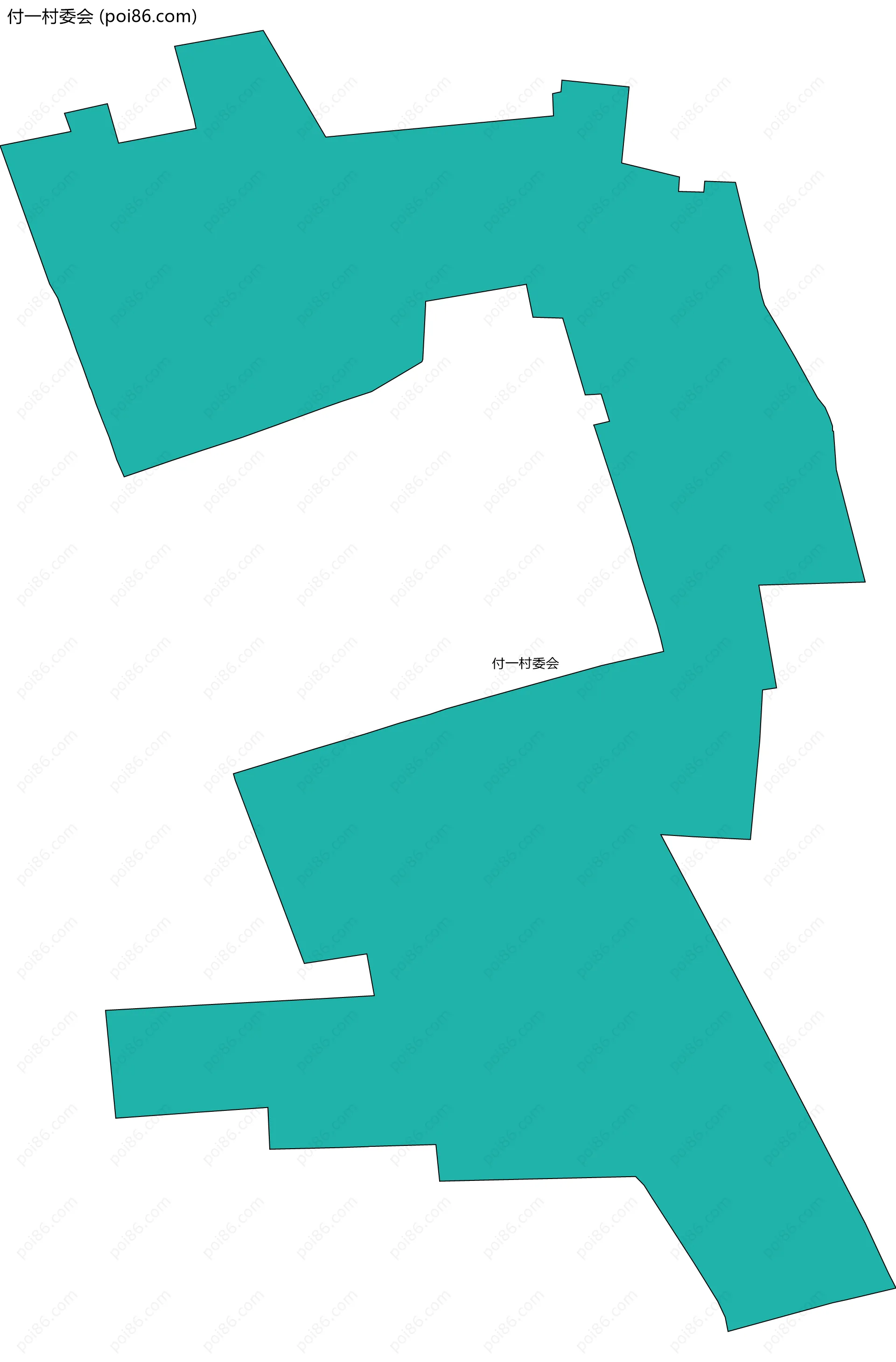 付一村委会边界地图