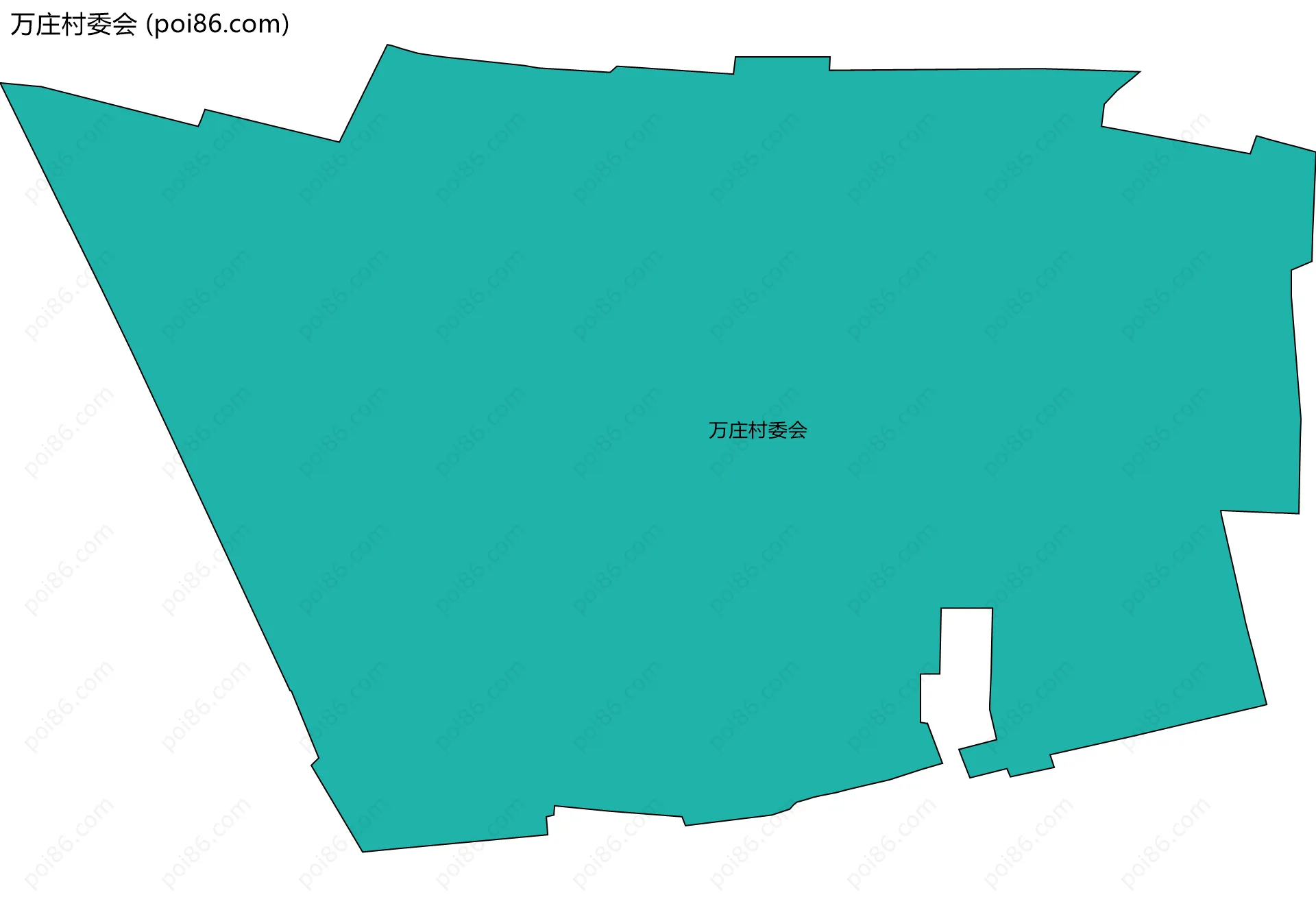 万庄村委会边界地图