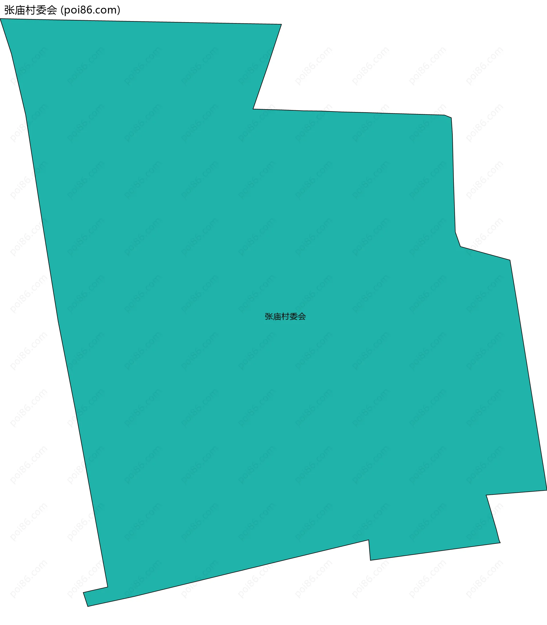 张庙村委会边界地图