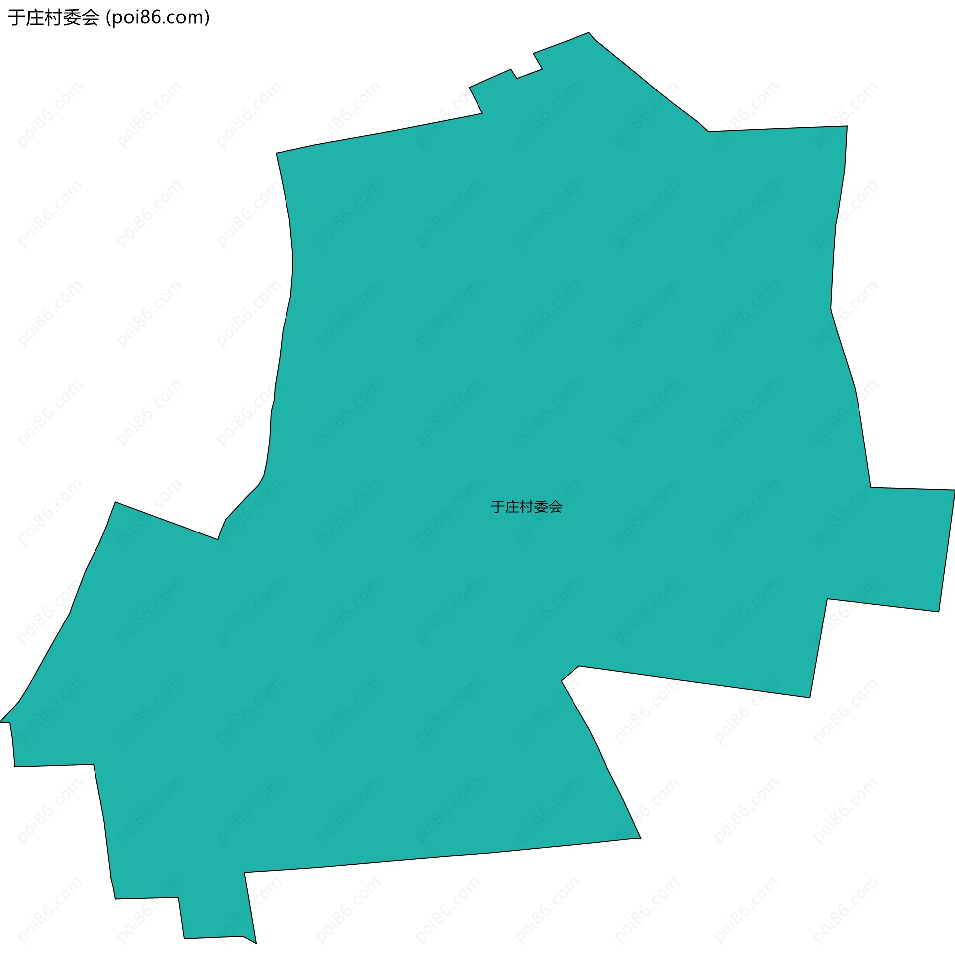 于庄村委会边界地图