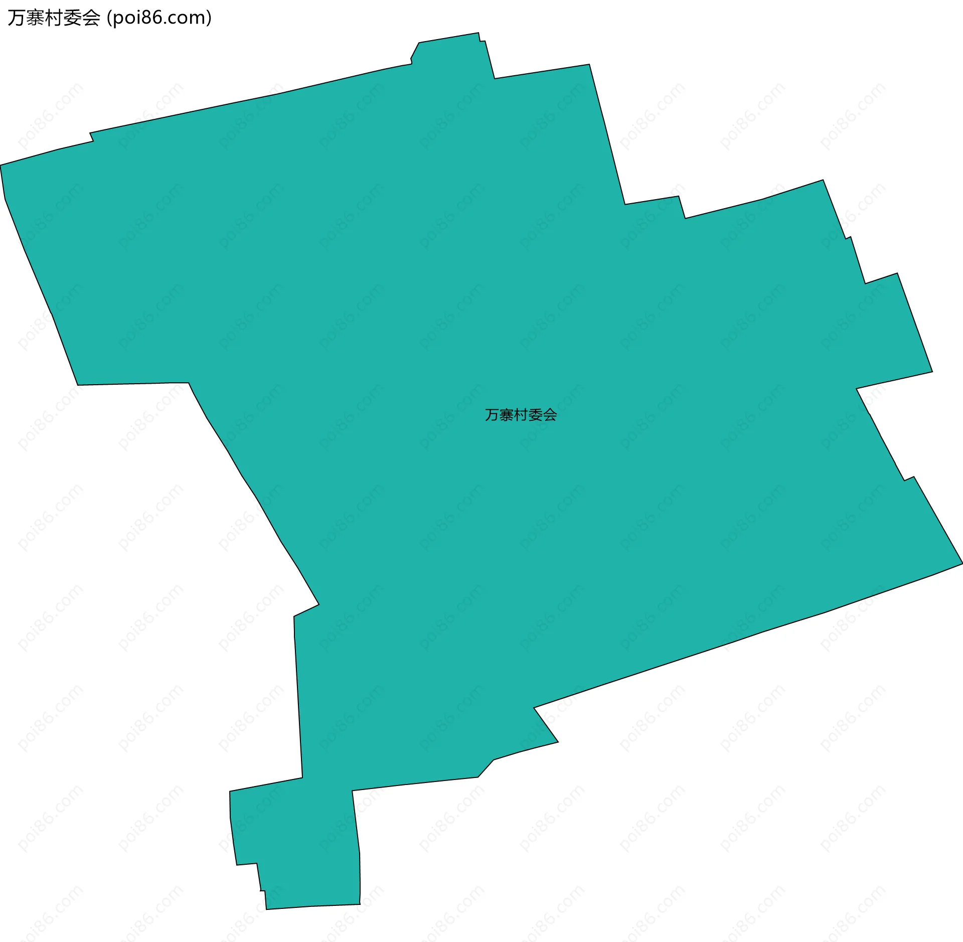 万寨村委会边界地图