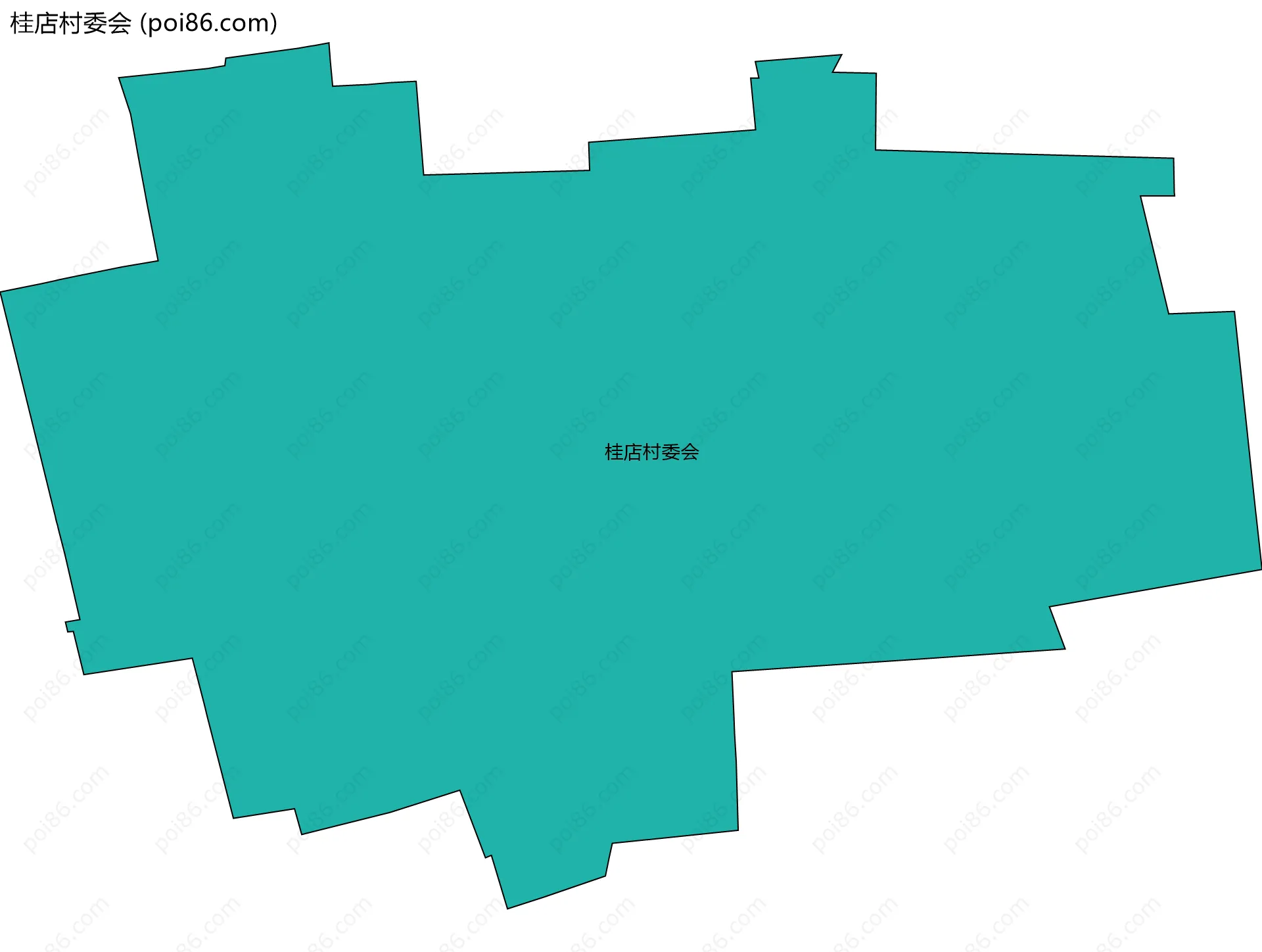 桂店村委会边界地图