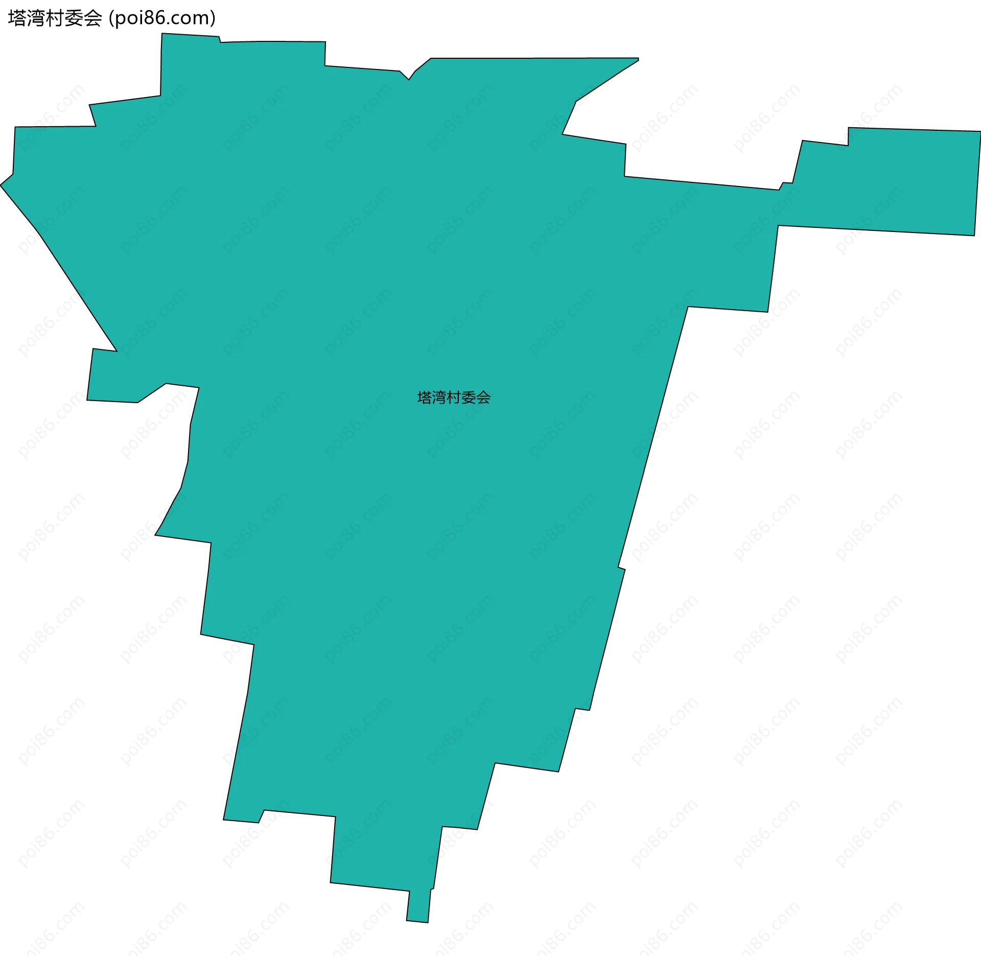 塔湾村委会边界地图