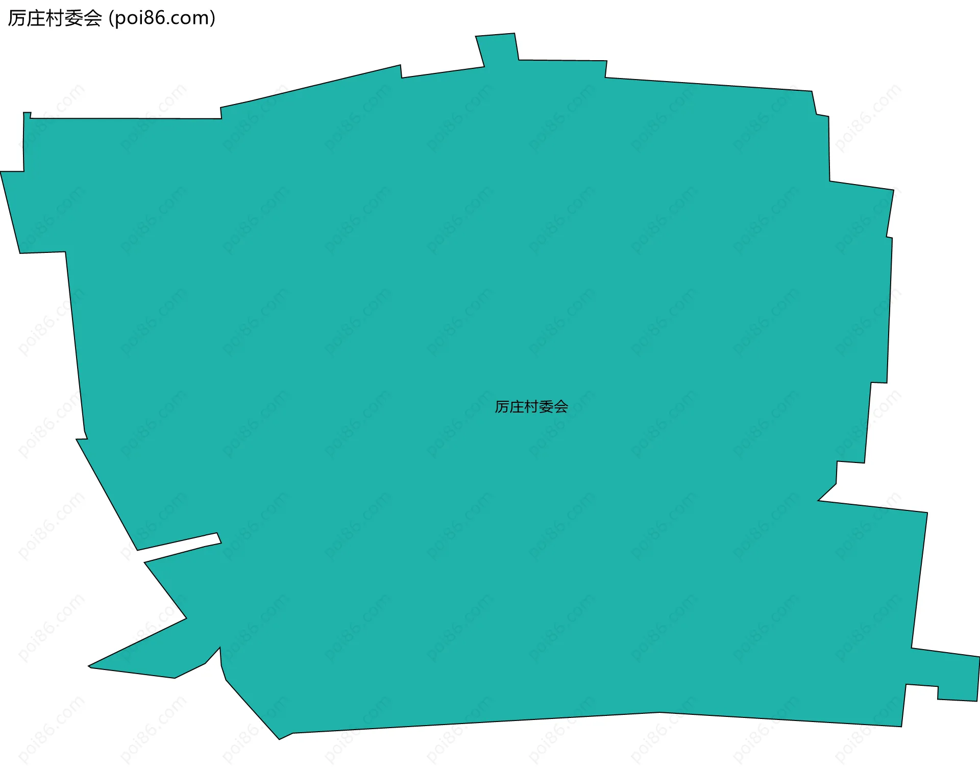 厉庄村委会边界地图
