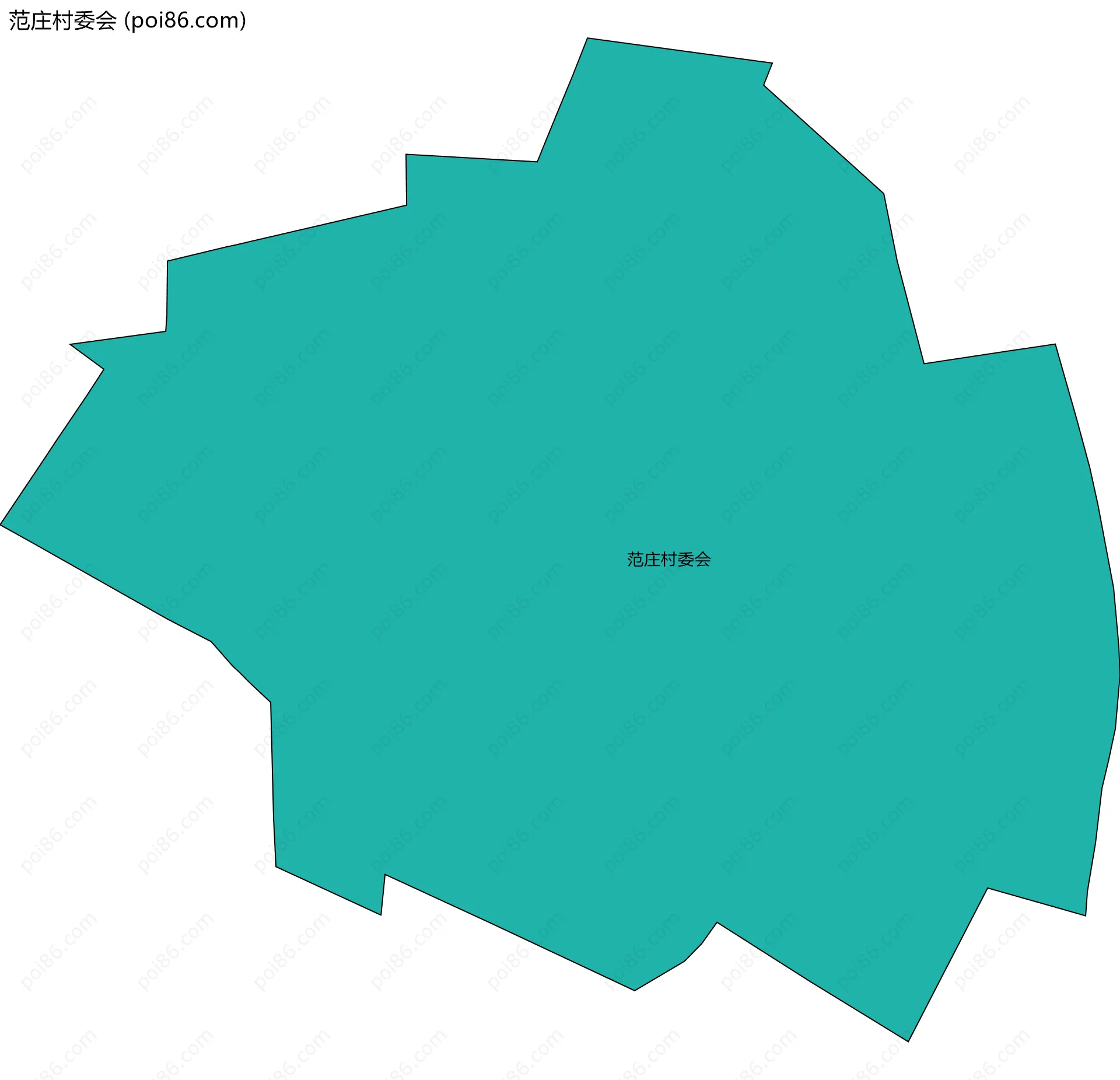 范庄村委会边界地图