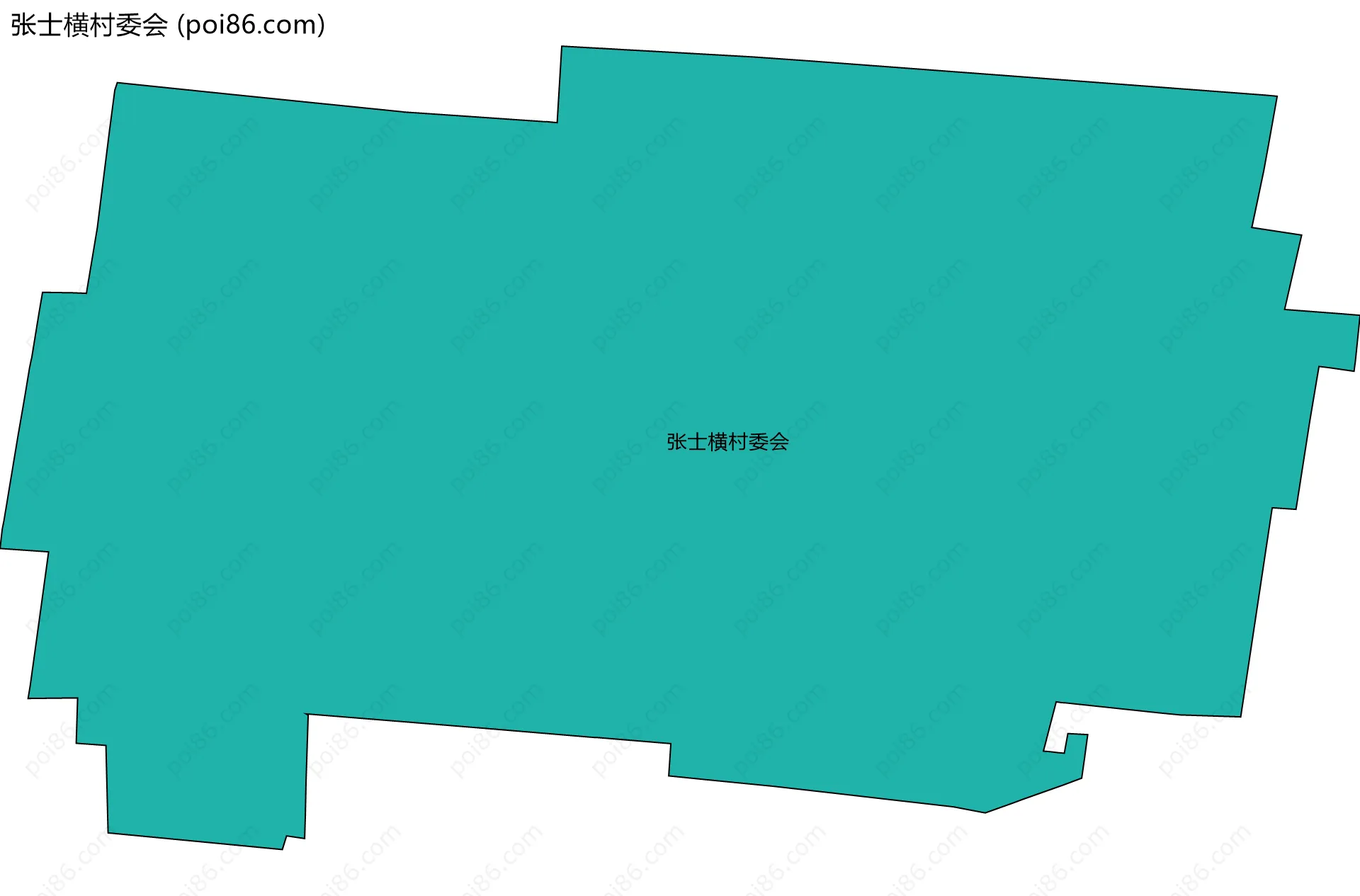 张士横村委会边界地图