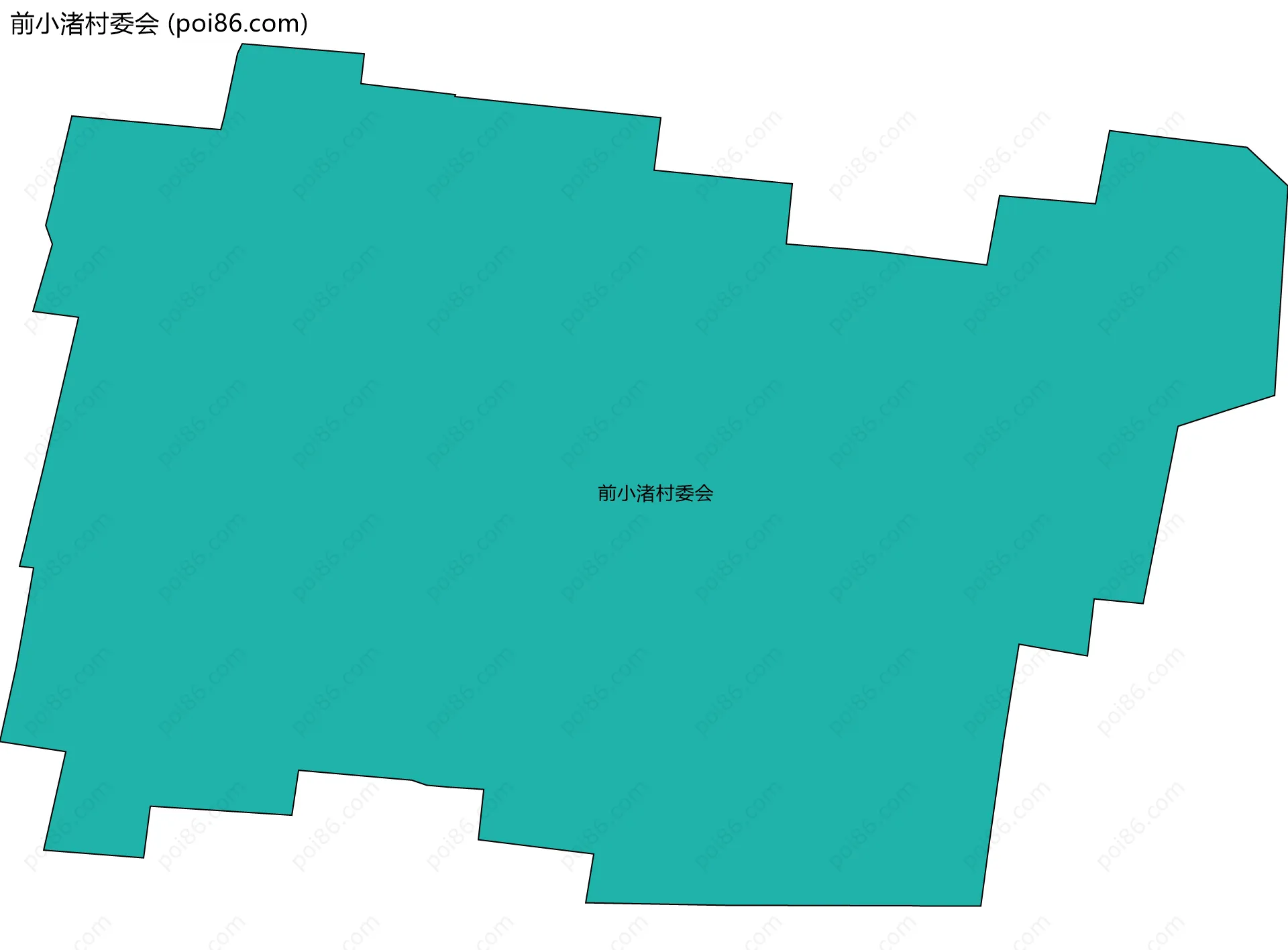 前小渚村委会边界地图
