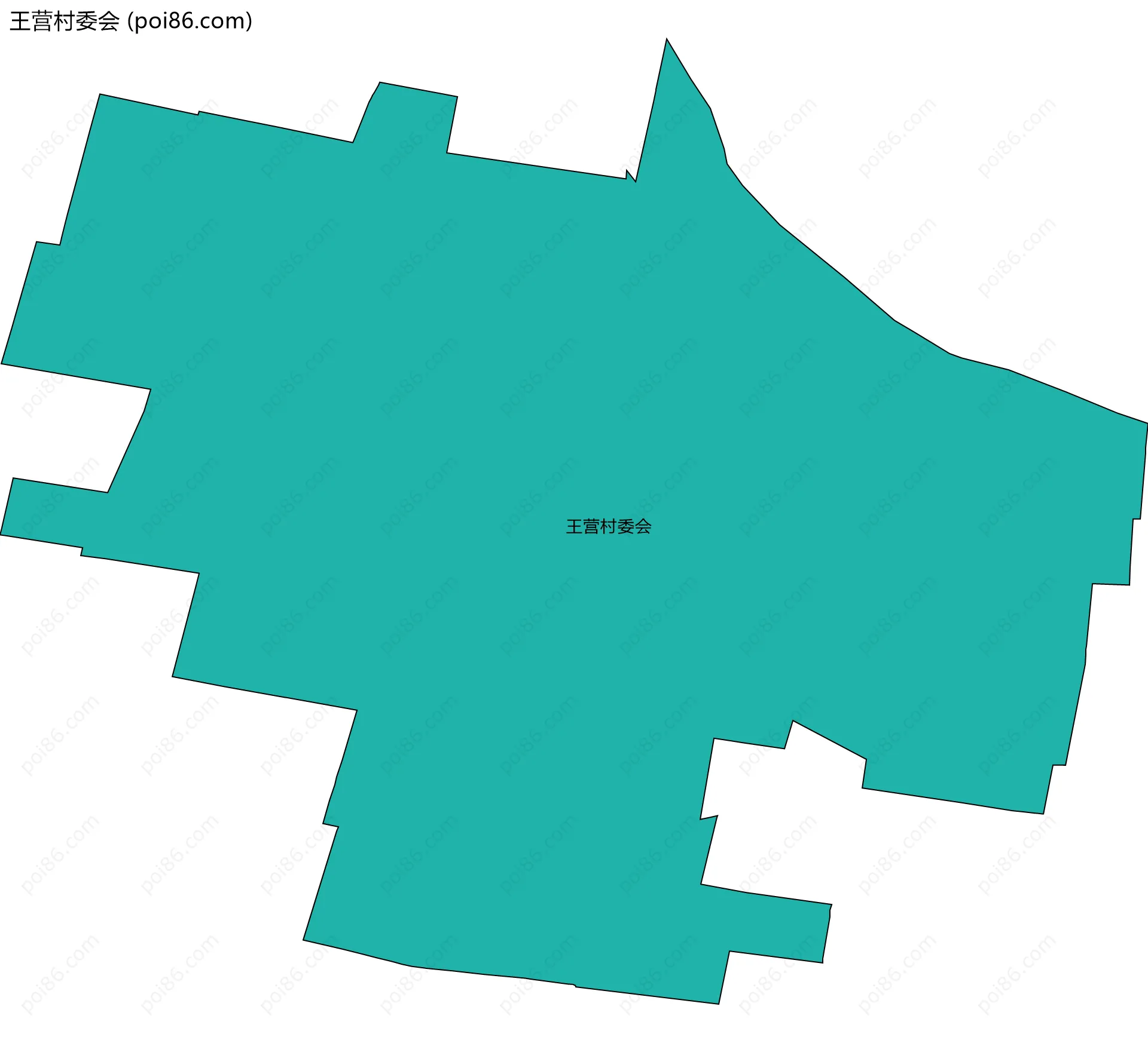 王营村委会边界地图