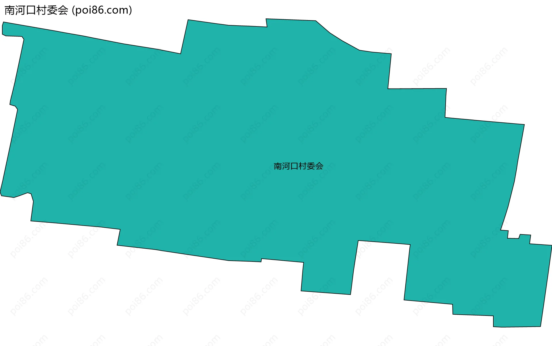 南河口村委会边界地图