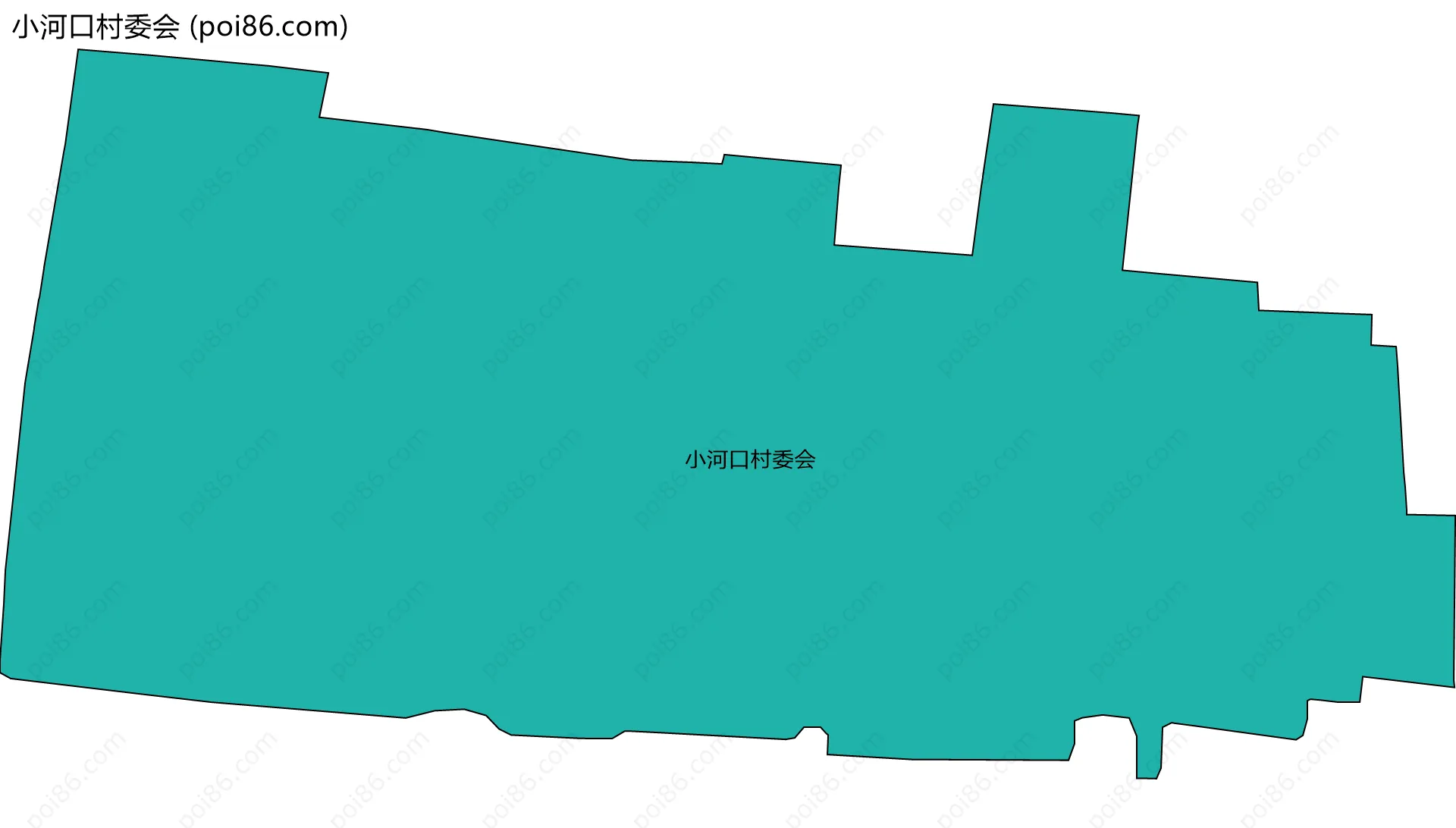 小河口村委会边界地图