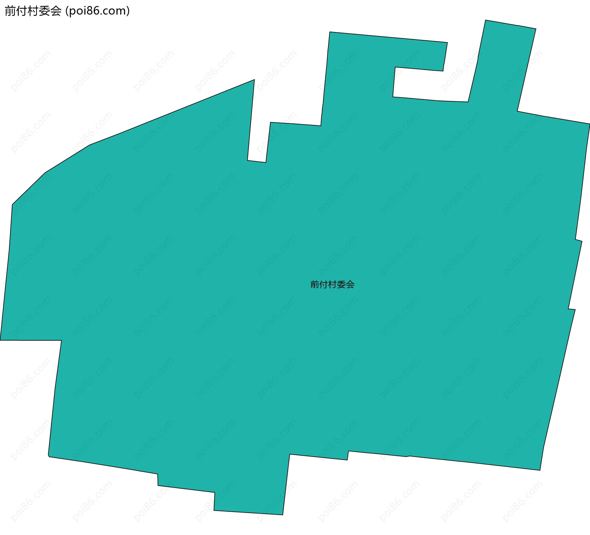 前付村委会边界地图