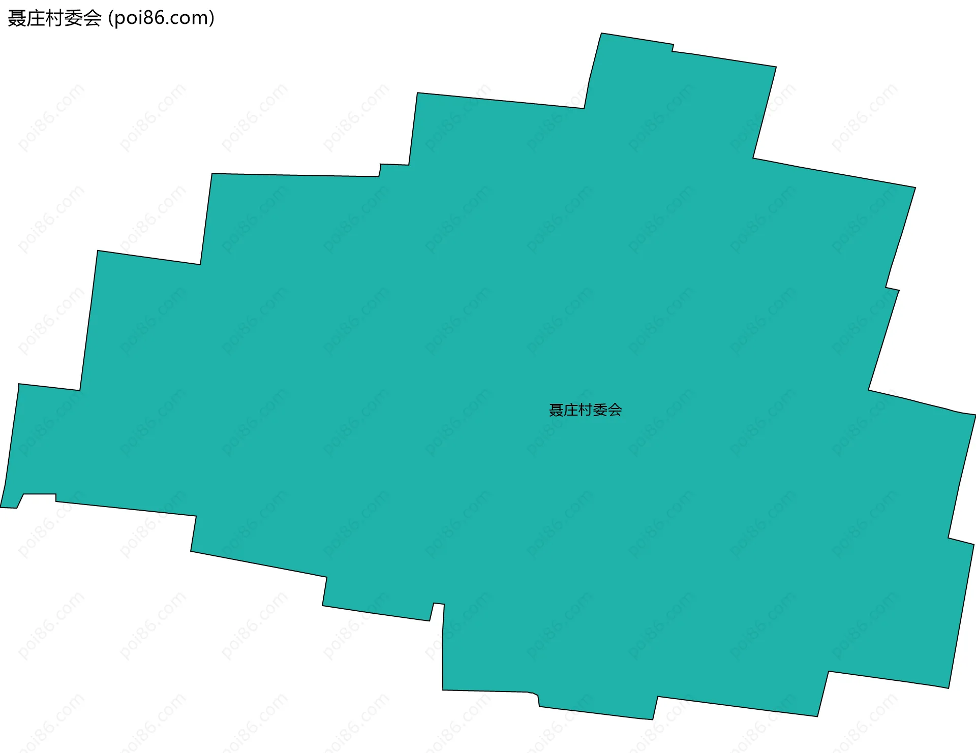 聂庄村委会边界地图