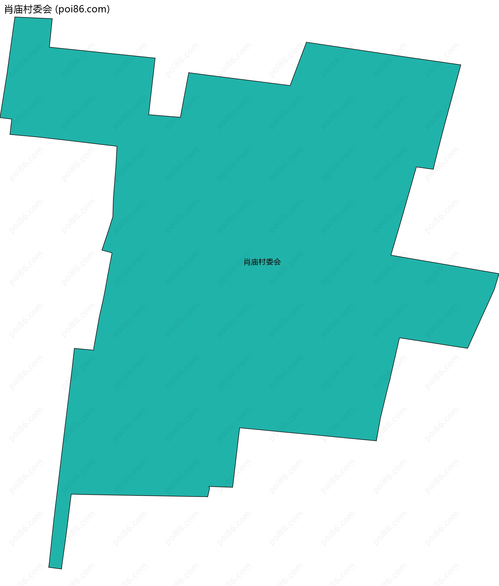 肖庙村委会边界地图