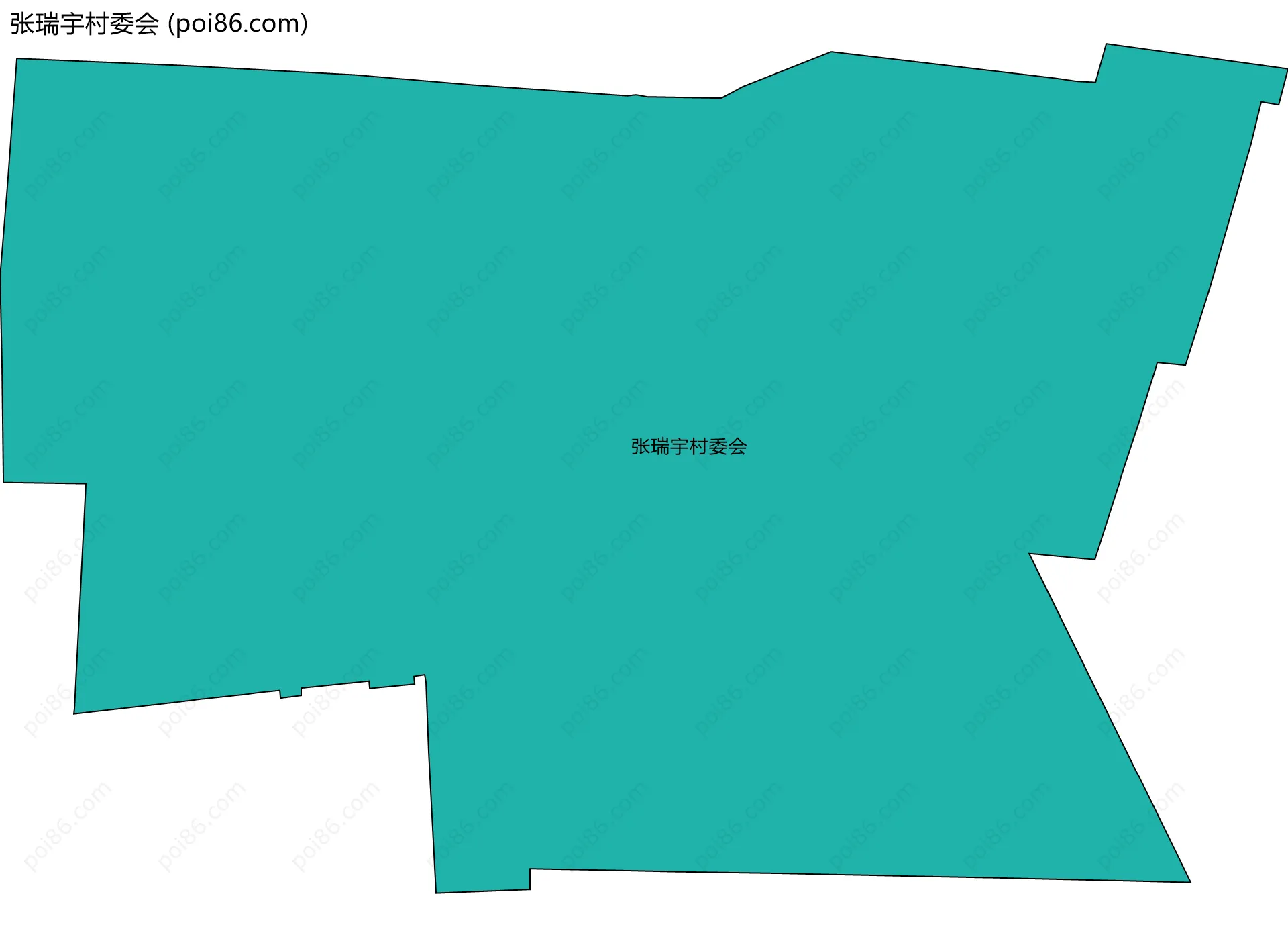 张瑞宇村委会边界地图