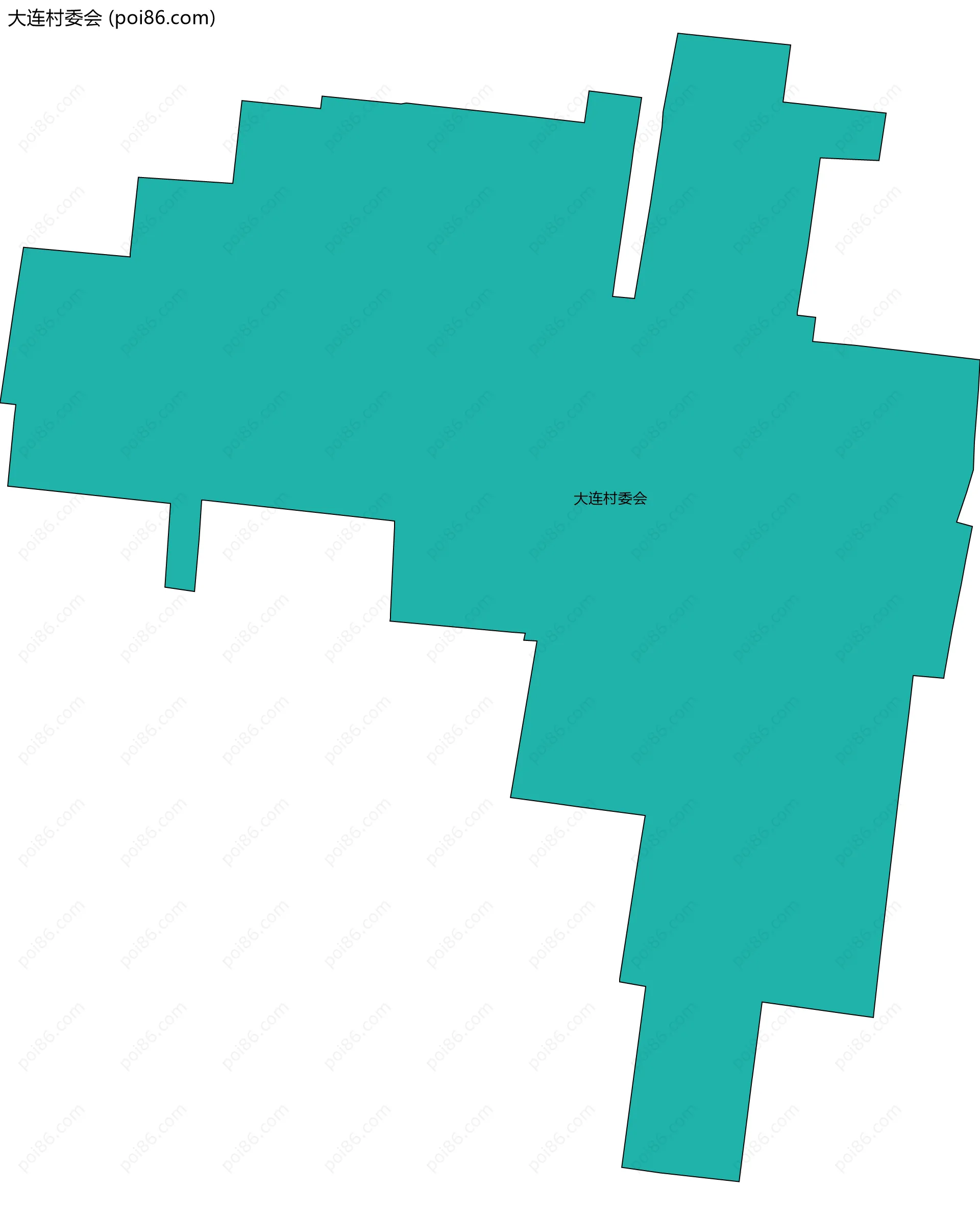 大连村委会边界地图