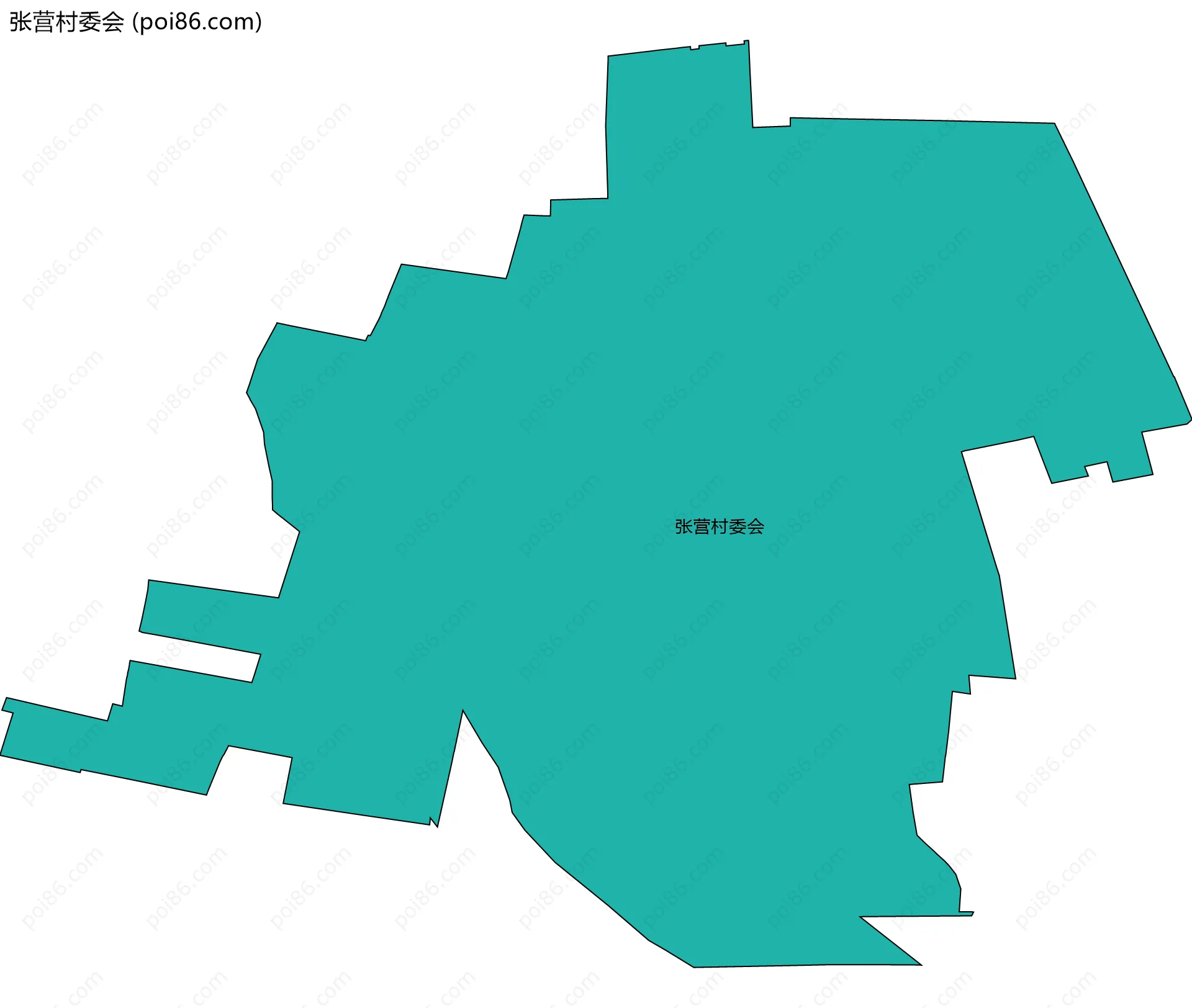 张营村委会边界地图