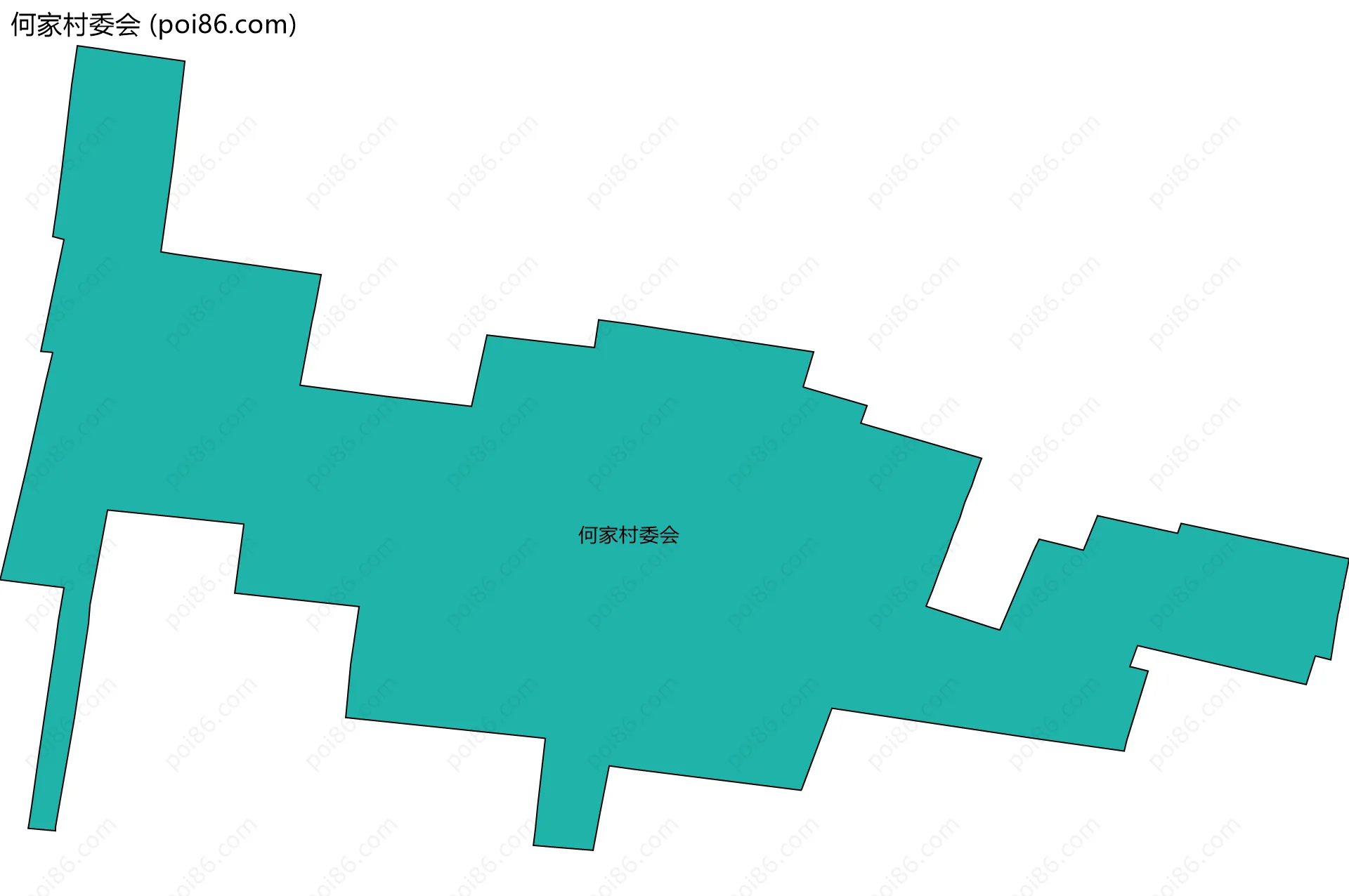 何家村委会边界地图
